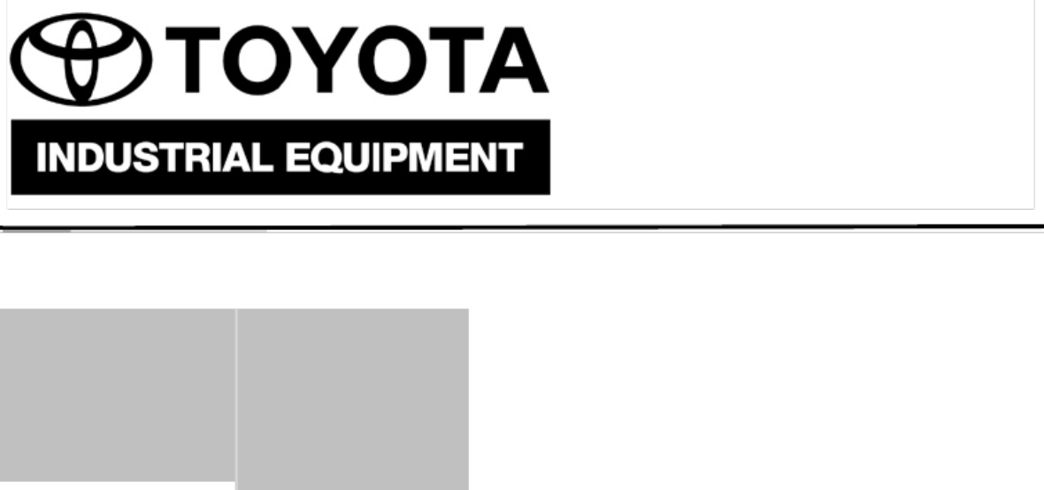 Sample 3 of Toyota Pallet Trucks 8HBW30 8HBE30 8HBE40 Workshop Service Manual [PDF]