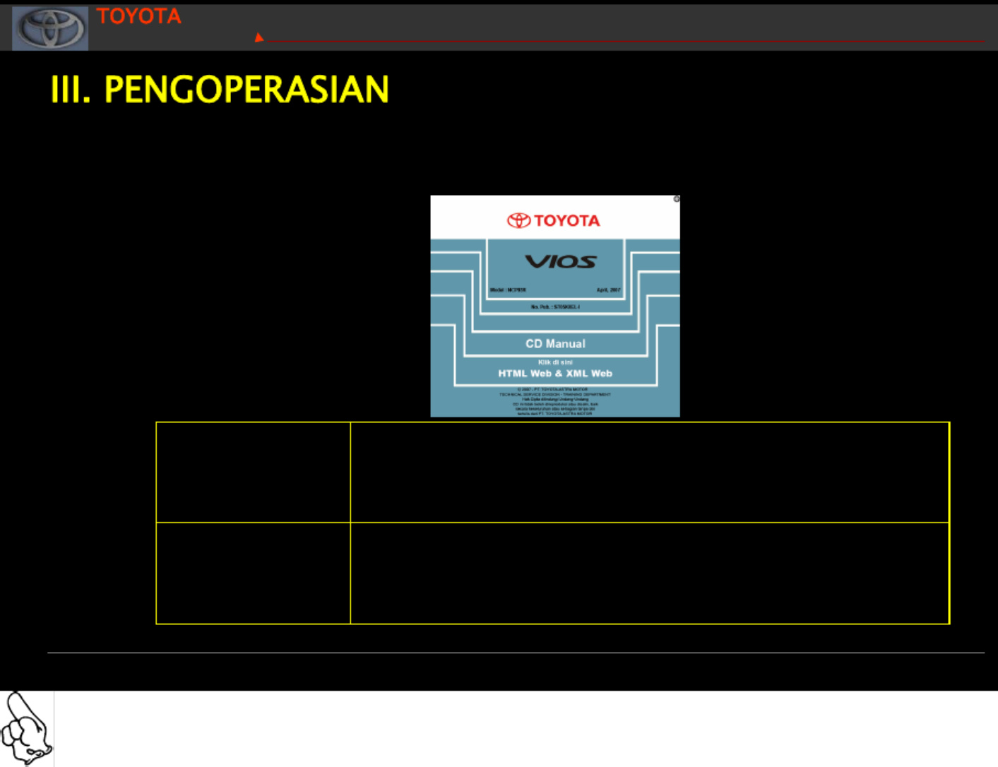 Sample 2 of Toyota Penggunaan CD Technical Manual [PDF]
