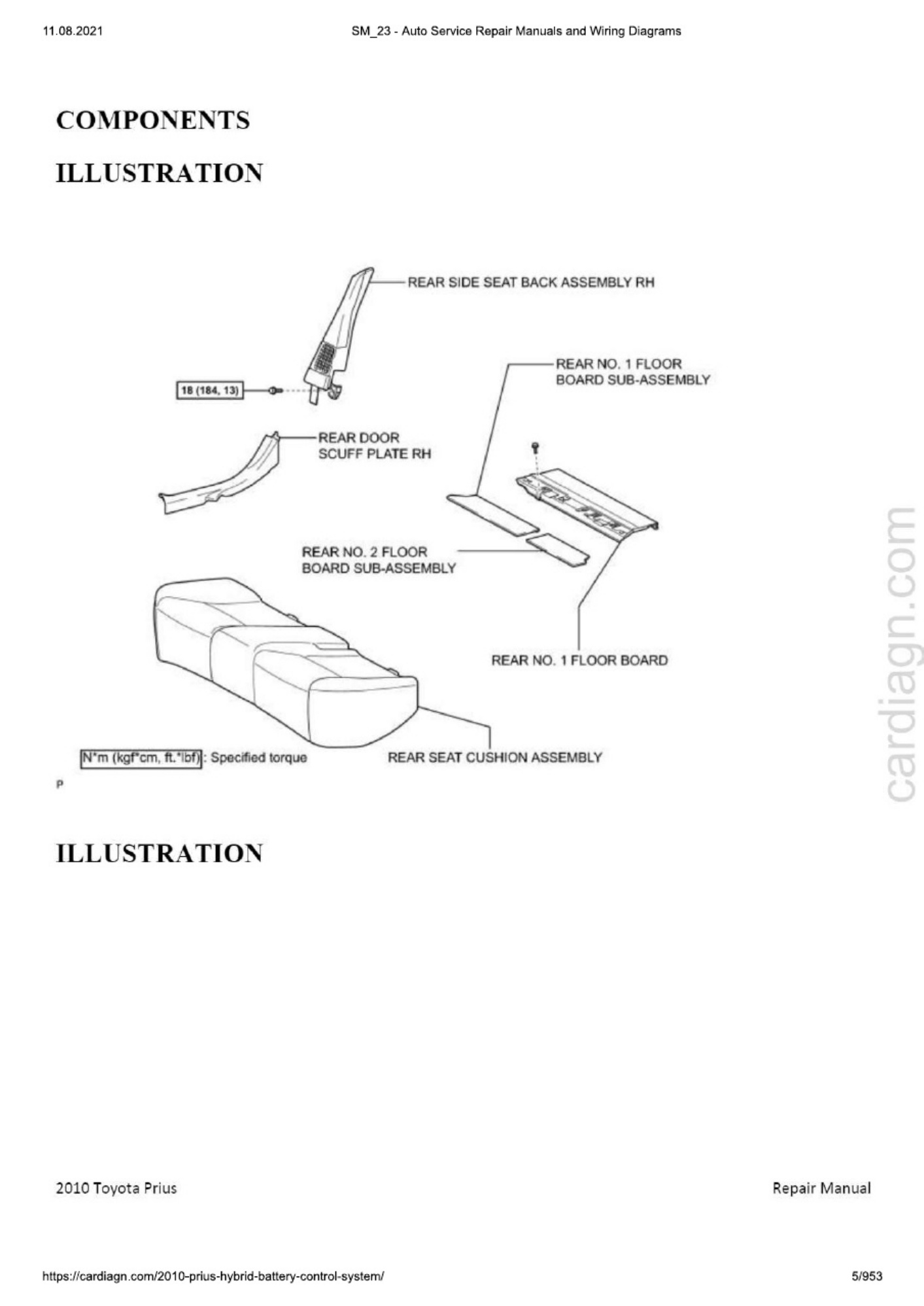 Sample 2 of Toyota Prius Hybrid Battery Control System Technical Manual [PDF]