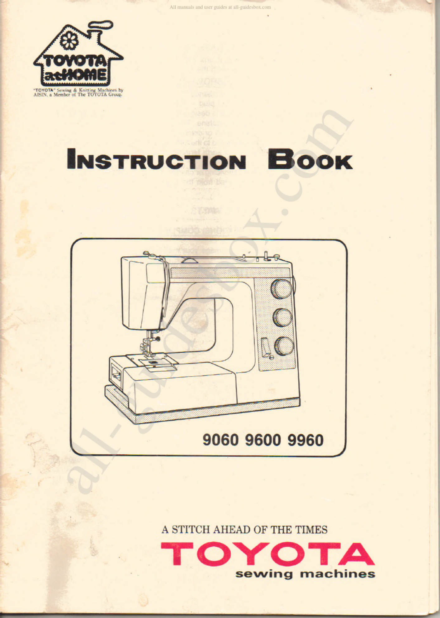 Sample 3 of Toyota Sewing Machine User Technical Manual [PDF]