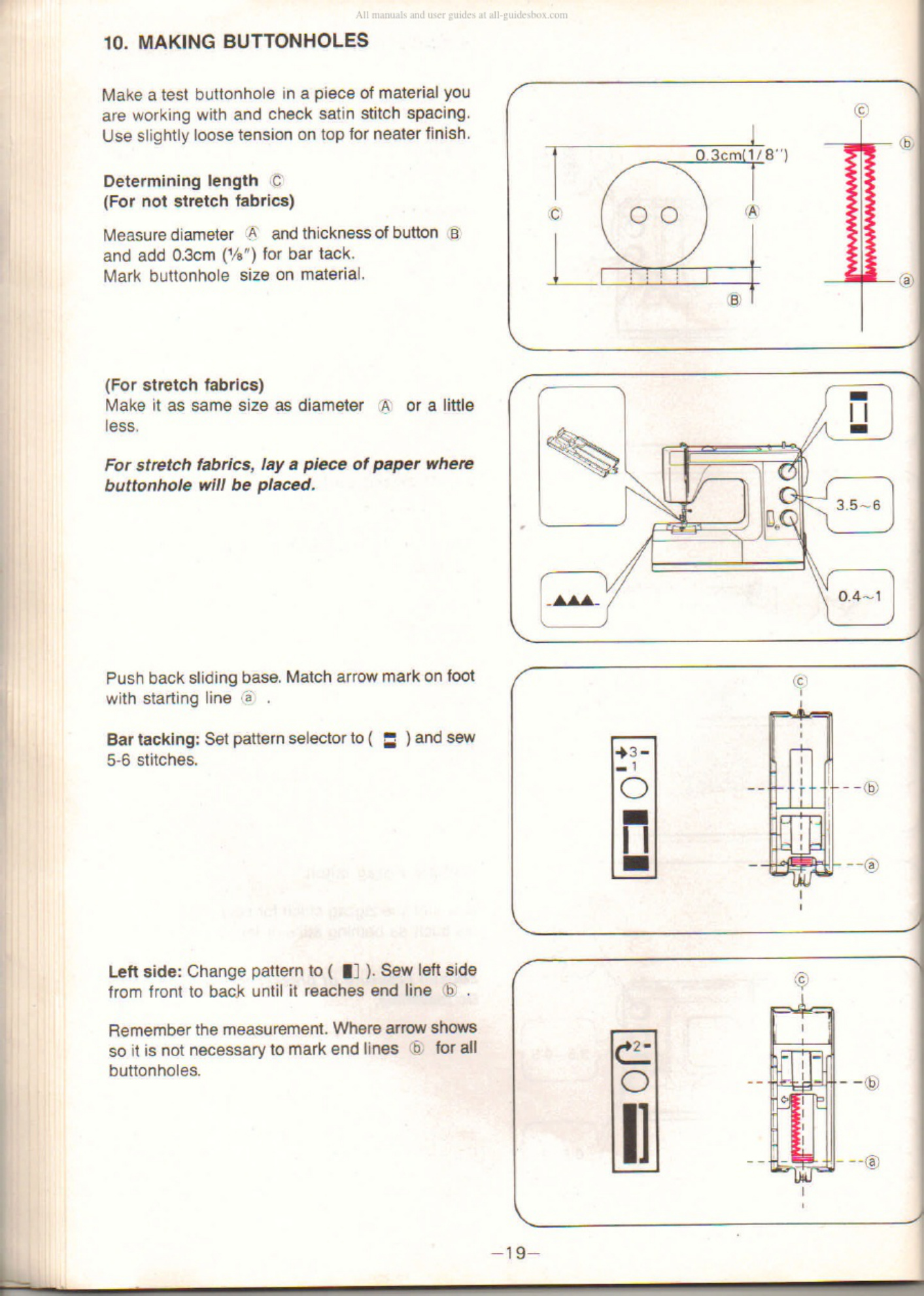 Sample 7 of Toyota Sewing Machine User Technical Manual [PDF]