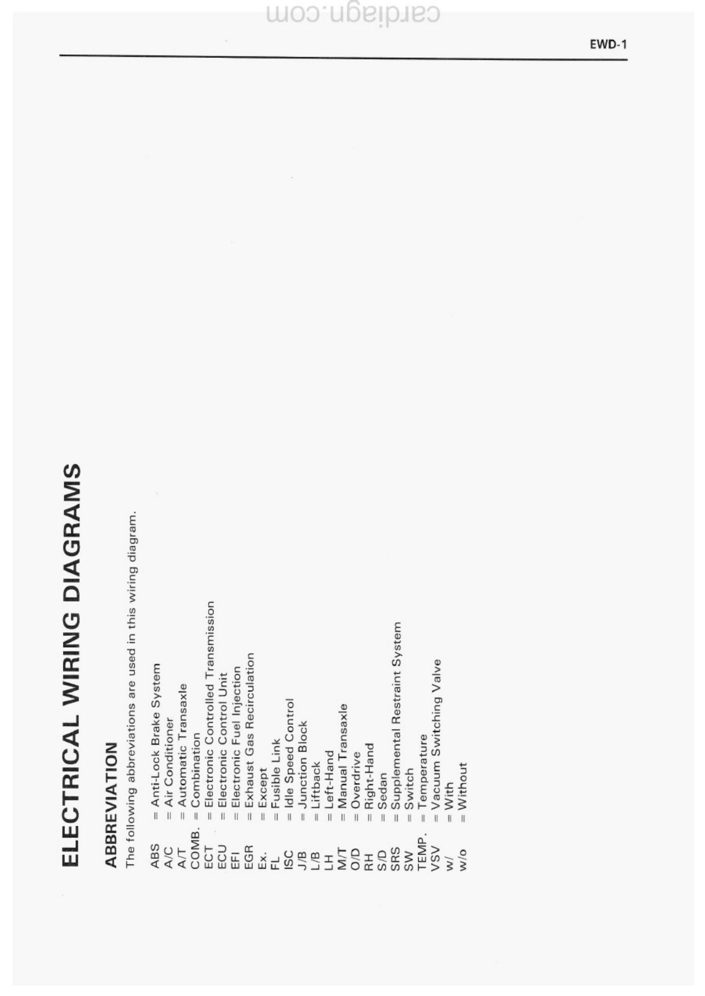 Sample 3 of Toyota Soluna ELECTRICAL WIRING DIAGRAMS Complete Electrical Wiring Schematic & System Diagram [PDF]
