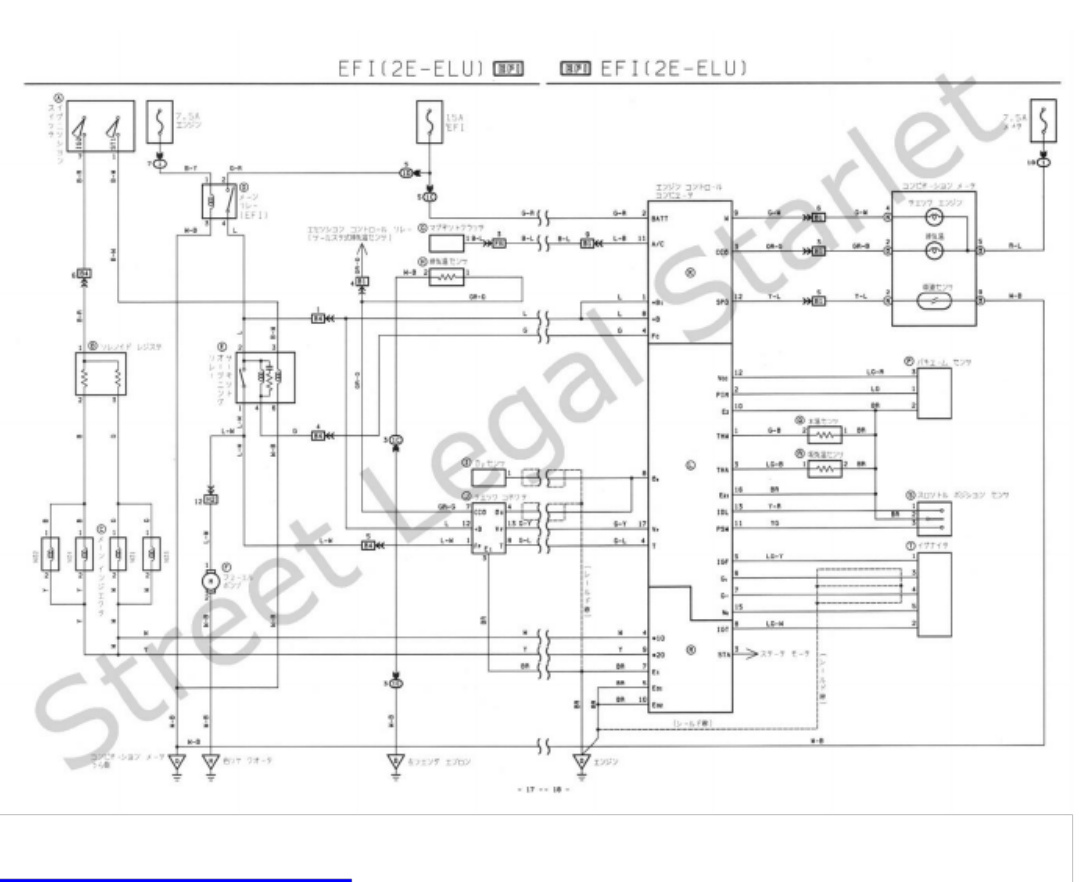 Sample 3 of Toyota Starlet Ep91 Wiring Diagram Complete Electrical Wiring Schematic & System Diagram [PDF]