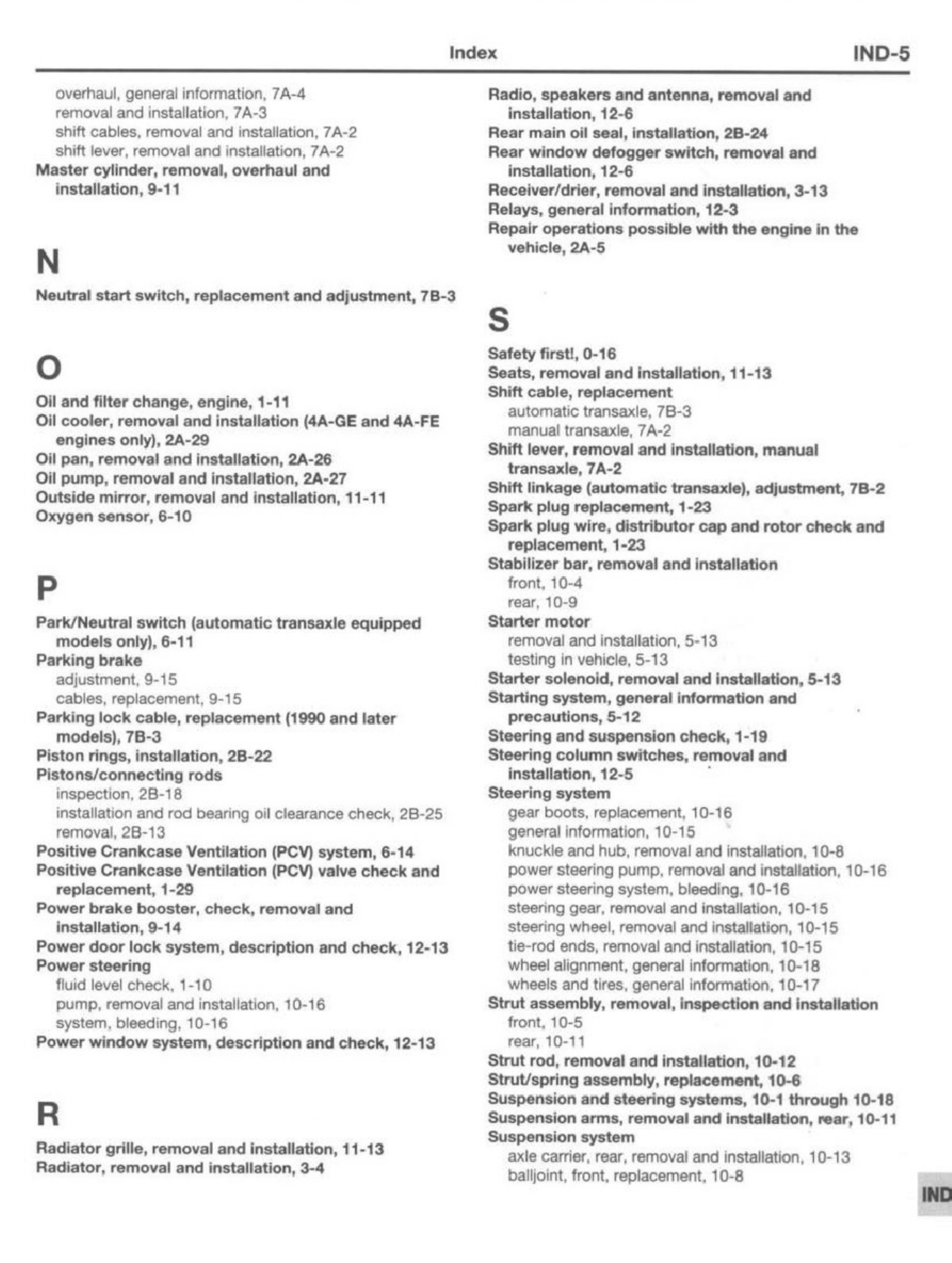 Sample 8 of Toyota Toaz - Info Toyota Corolla 1984 199 Technical Manual [PDF]