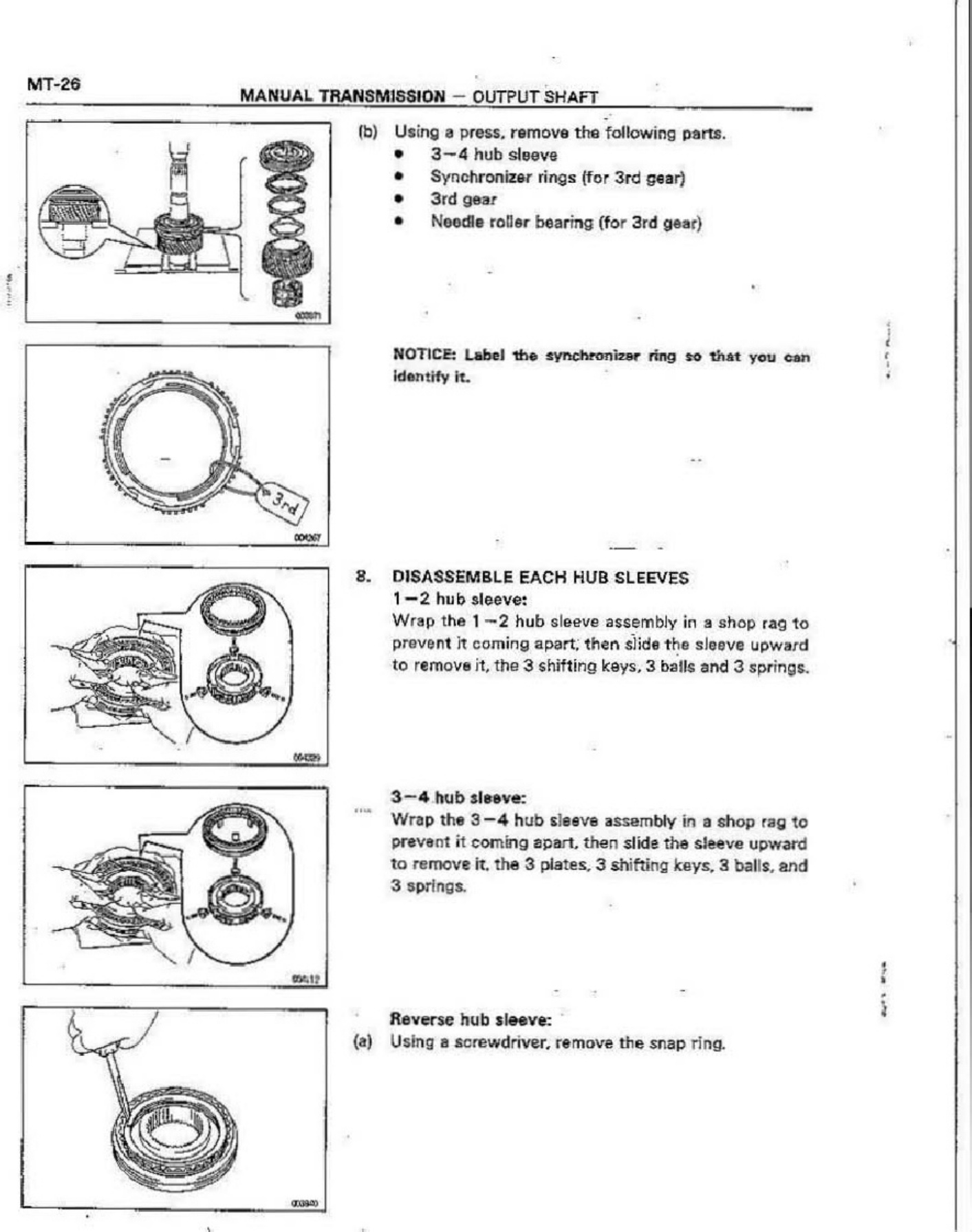 Sample 6 of Toyota v160 Transmission Workshop Service Manual [PDF]