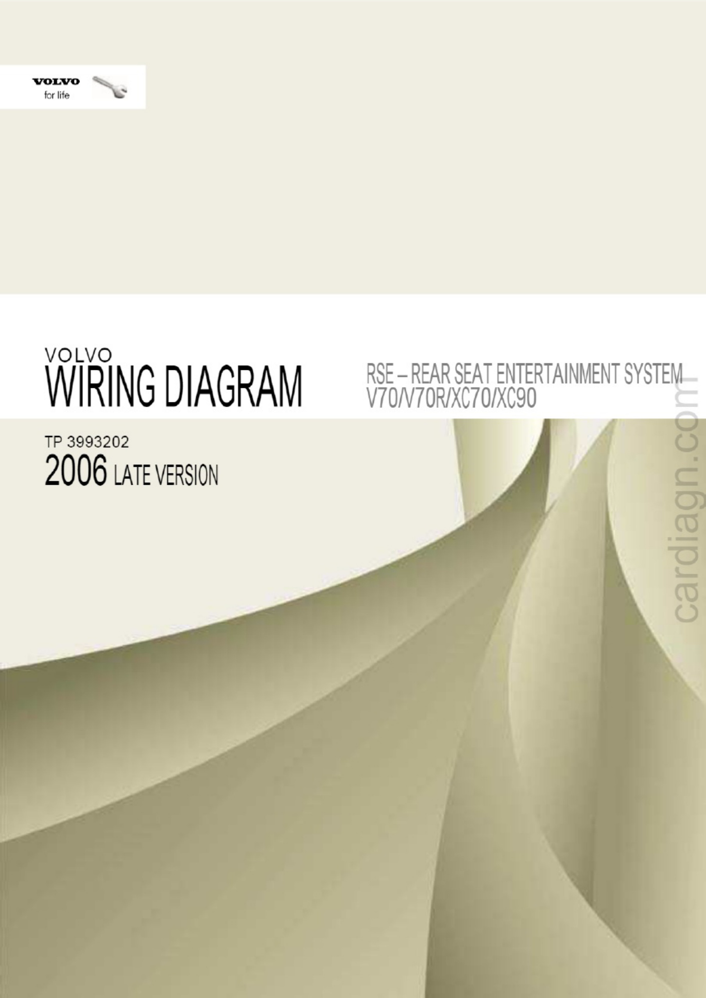 Sample 3 of Volvo CE 2006 Volvo V70 V70R XC70 XC90 Wirin Complete Electrical Wiring Schematic & System Diagram [PDF]