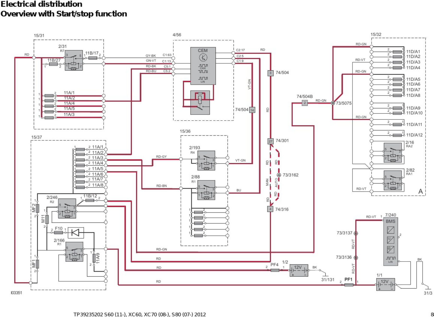 Sample 5 of Volvo CE 2012 Volvo S60 Wiring Diagram Guide Complete Electrical Wiring Schematic & System Diagram [PDF]