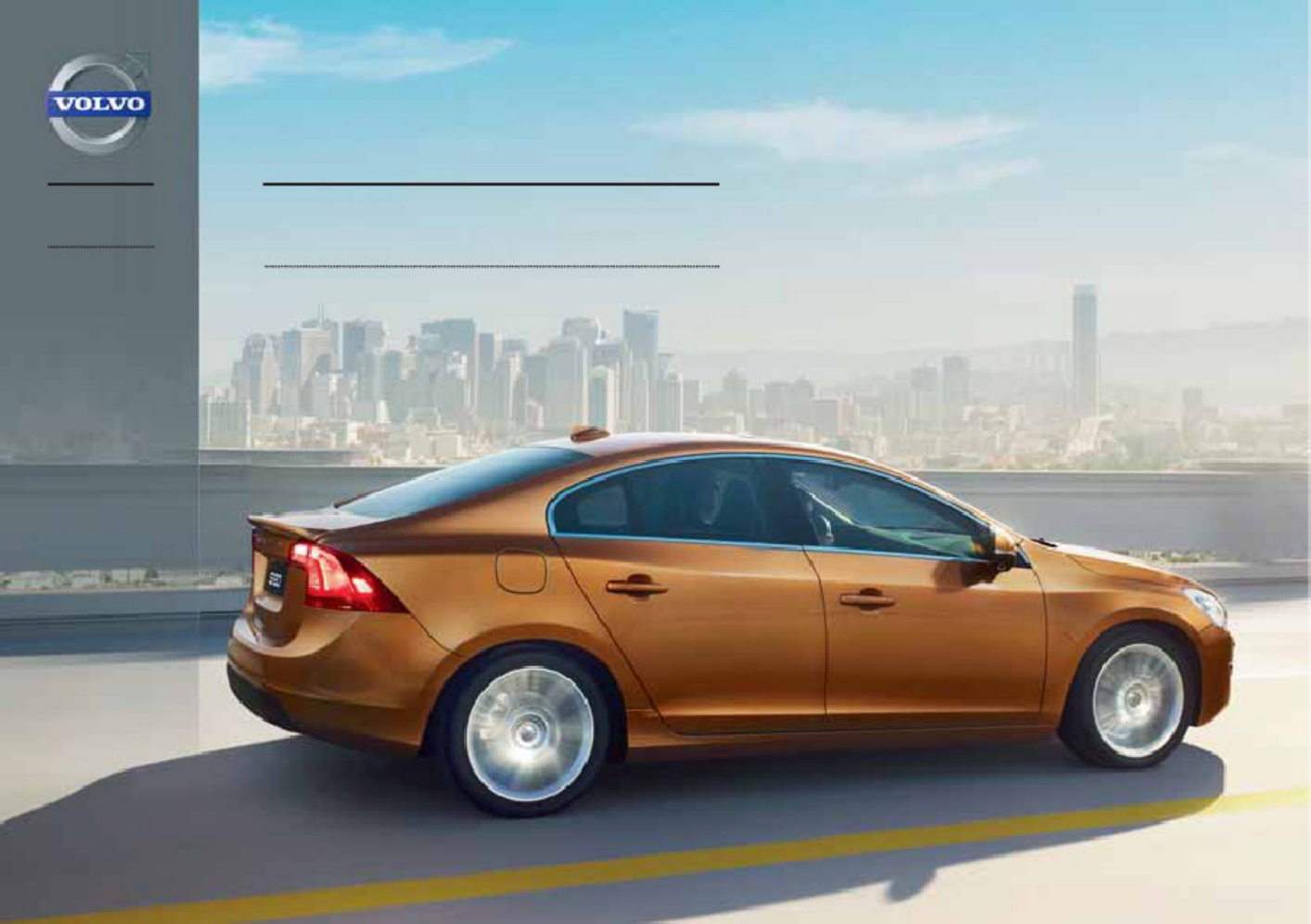 Volvo CE 2013 Volvo S60 Owners Technical Manual [PDF] cover