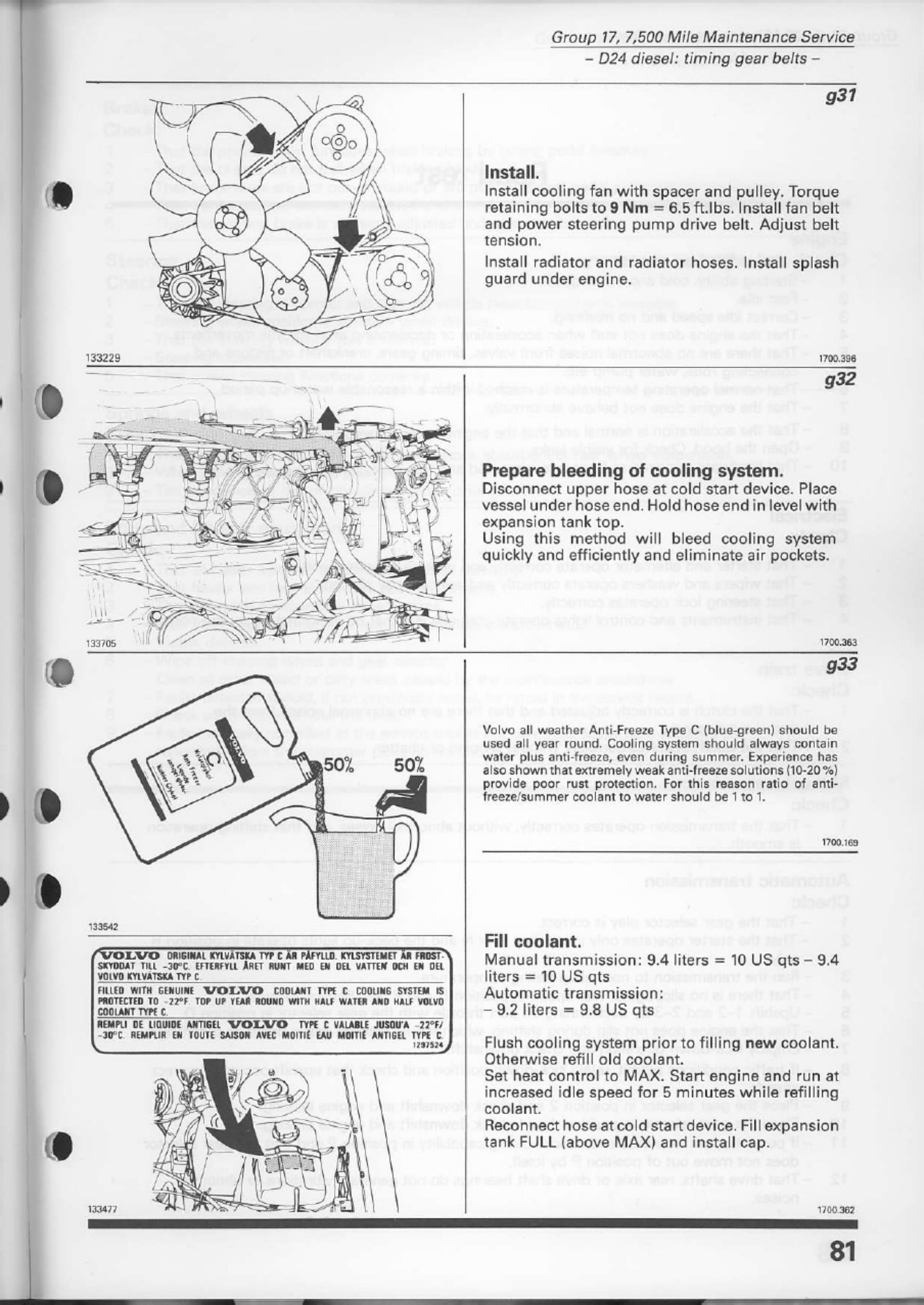 Sample 8 of Volvo CE 240 Maintenance Workshop Service Manual [PDF]