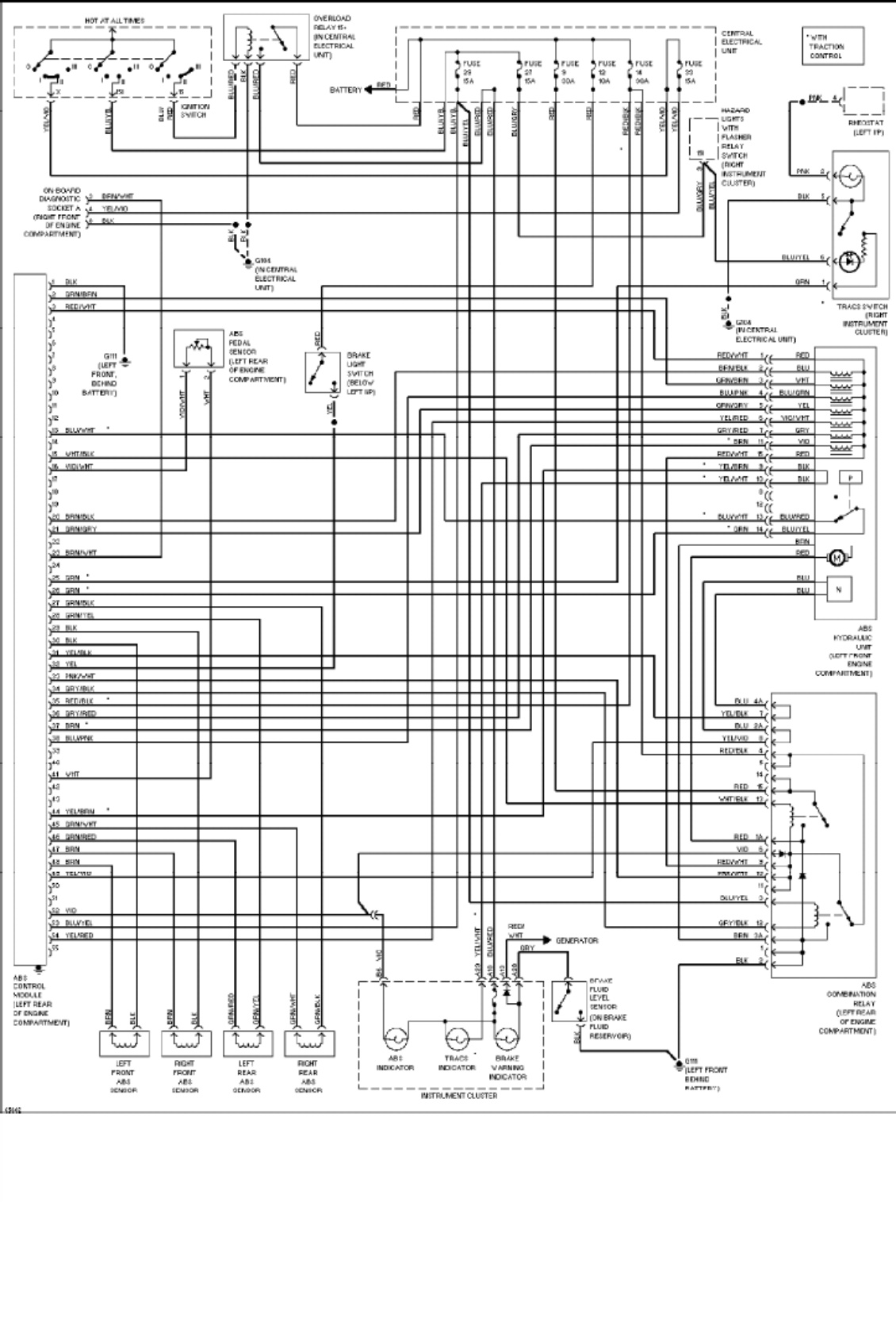 Sample 4 of Volvo CE 850 Wiring Diagrams - 1994 Complete Electrical Wiring Schematic & System Diagram [PDF]