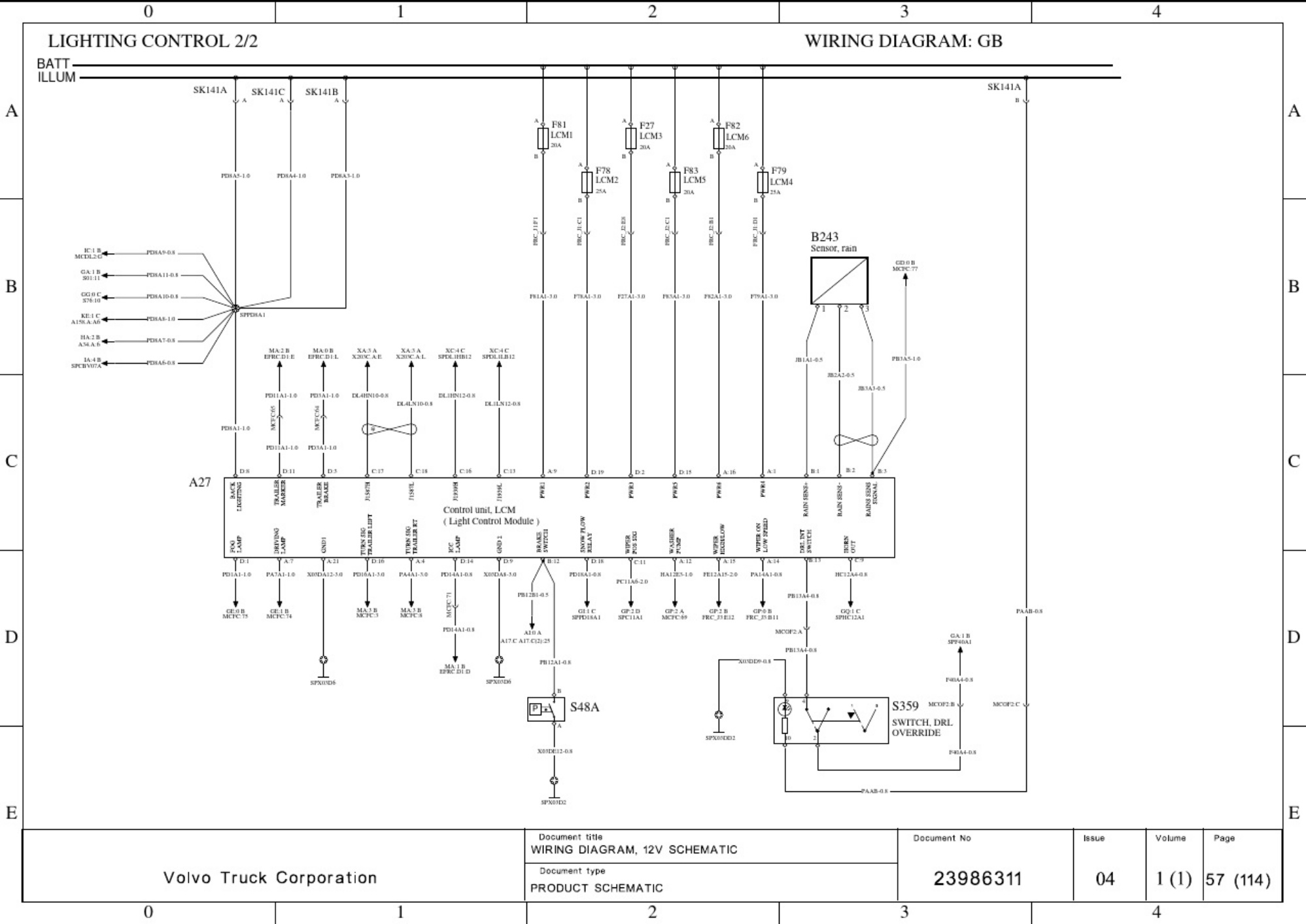 Sample 6 of Volvo CE C39 Wiring Diagram Overview Complete Electrical Wiring Schematic & System Diagram [PDF]