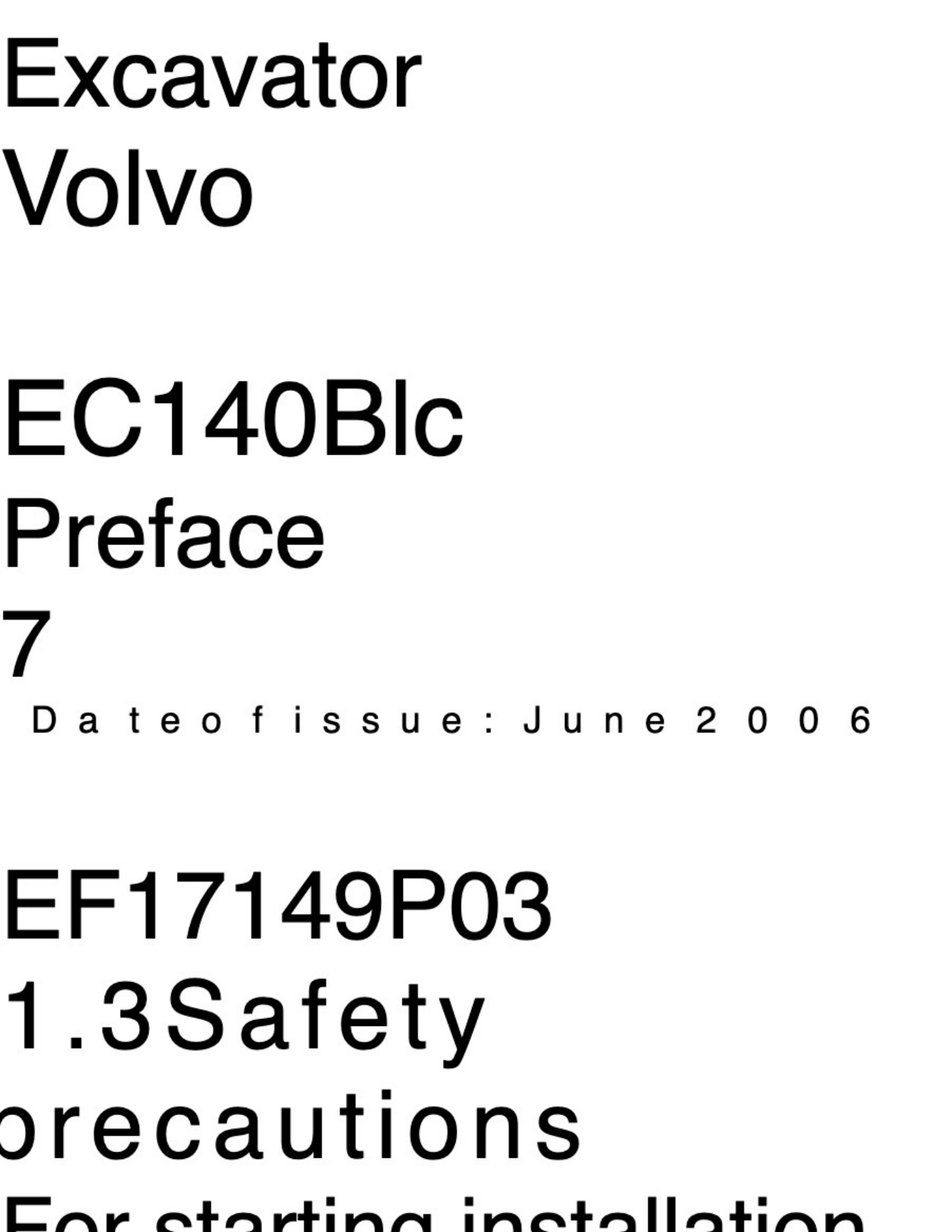 Sample 4 of Volvo CE EC140BLC Technical Manual [PDF]