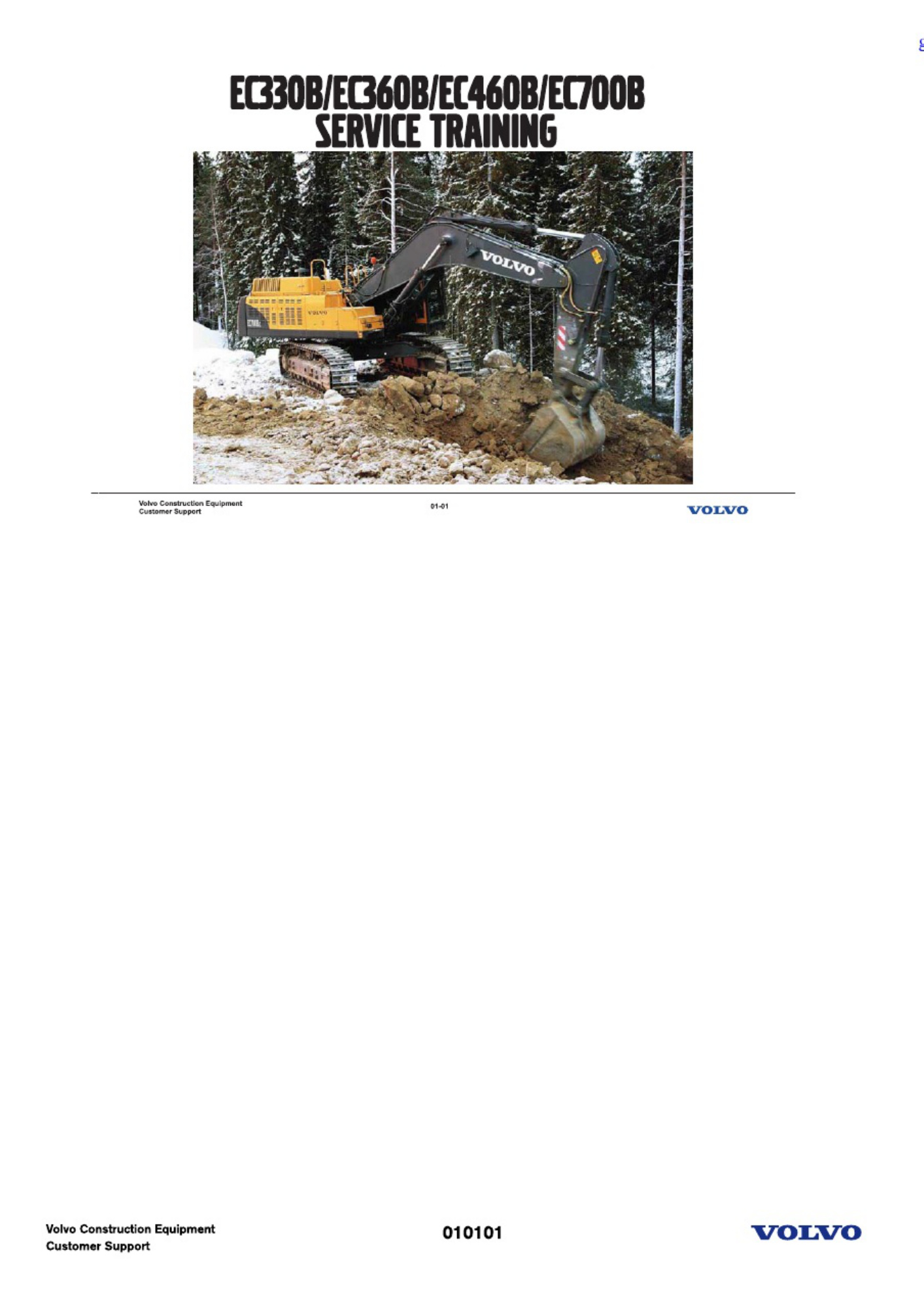 Volvo CE EC330B Technical Manual [PDF] cover