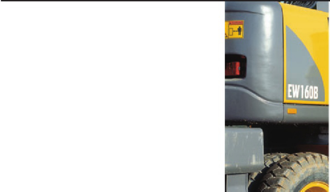 Sample 2 of Volvo CE EW160B Excavator Overview Technical Manual [PDF]