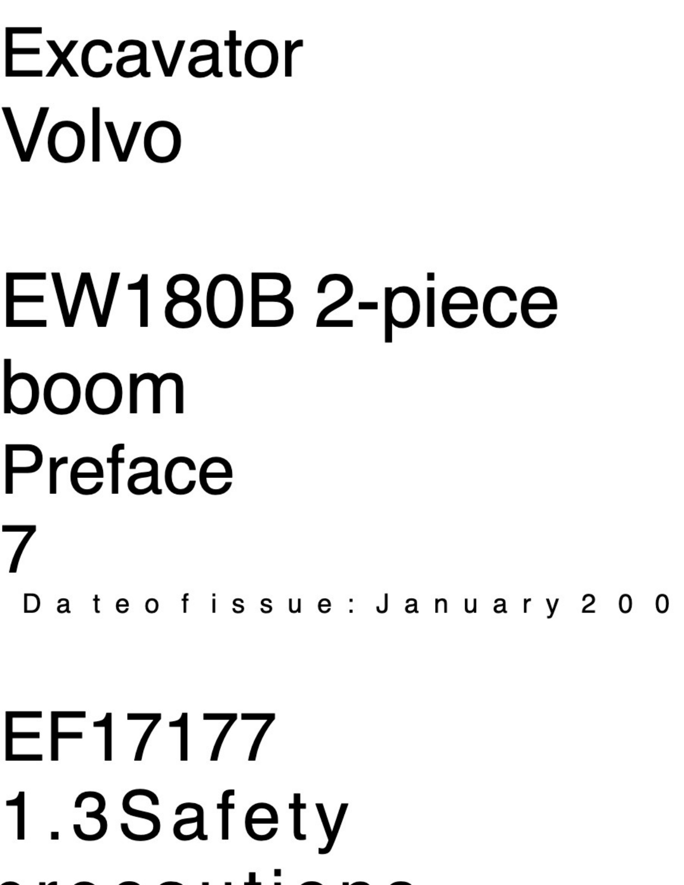 Sample 3 of Volvo CE Ew 180B Va Technical Manual [PDF]