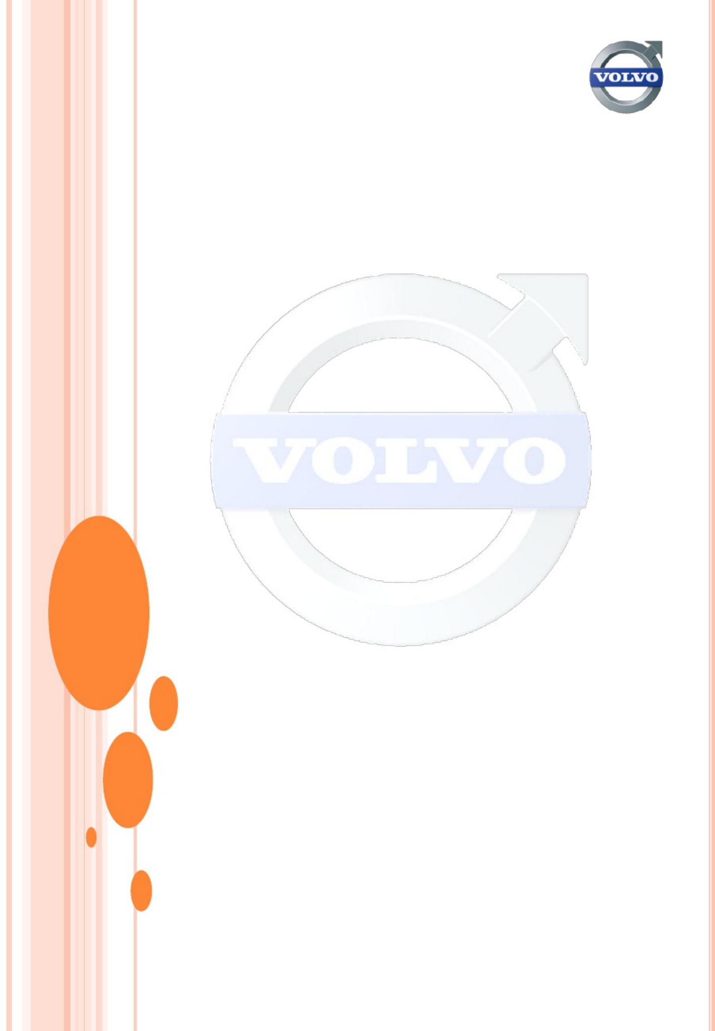 Volvo CE Excavator Training Report Technical Manual [PDF] cover