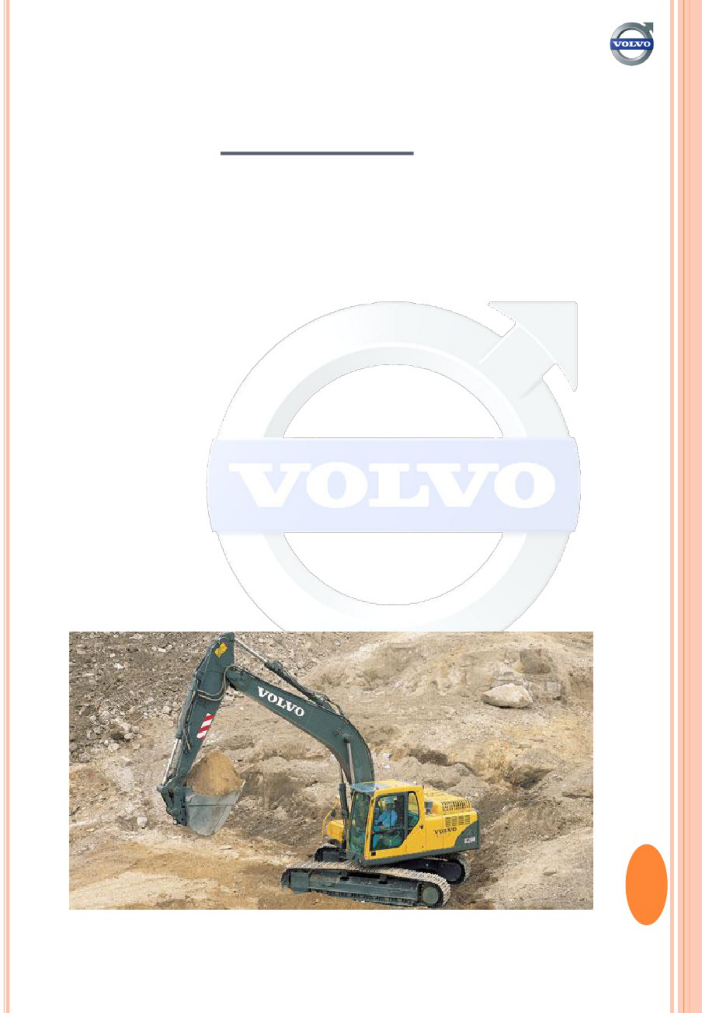 Sample 6 of Volvo CE Excavator Training Report Technical Manual [PDF]