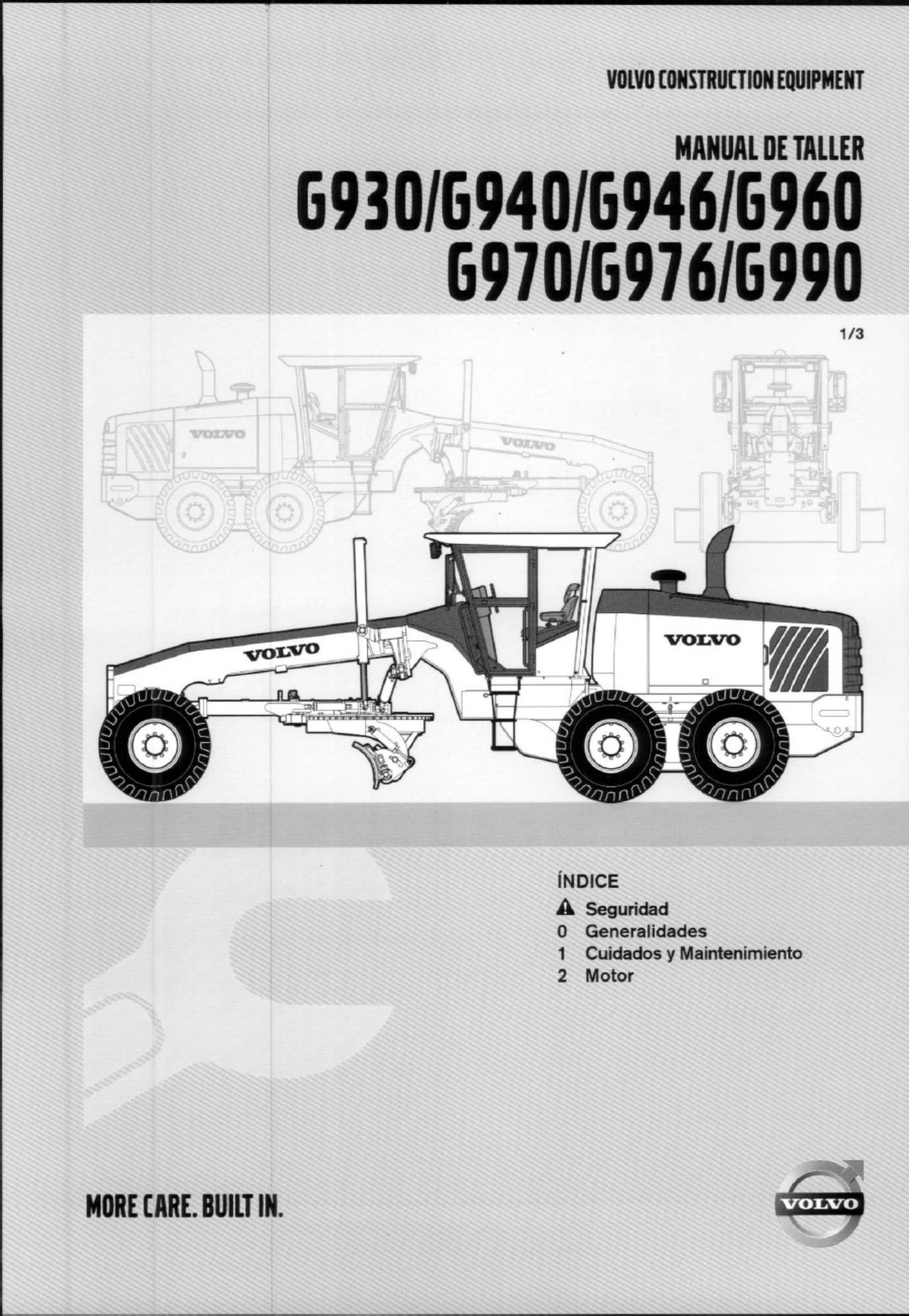 Volvo CE g900 Series Taller 1 - 3 Technical Manual [PDF] cover