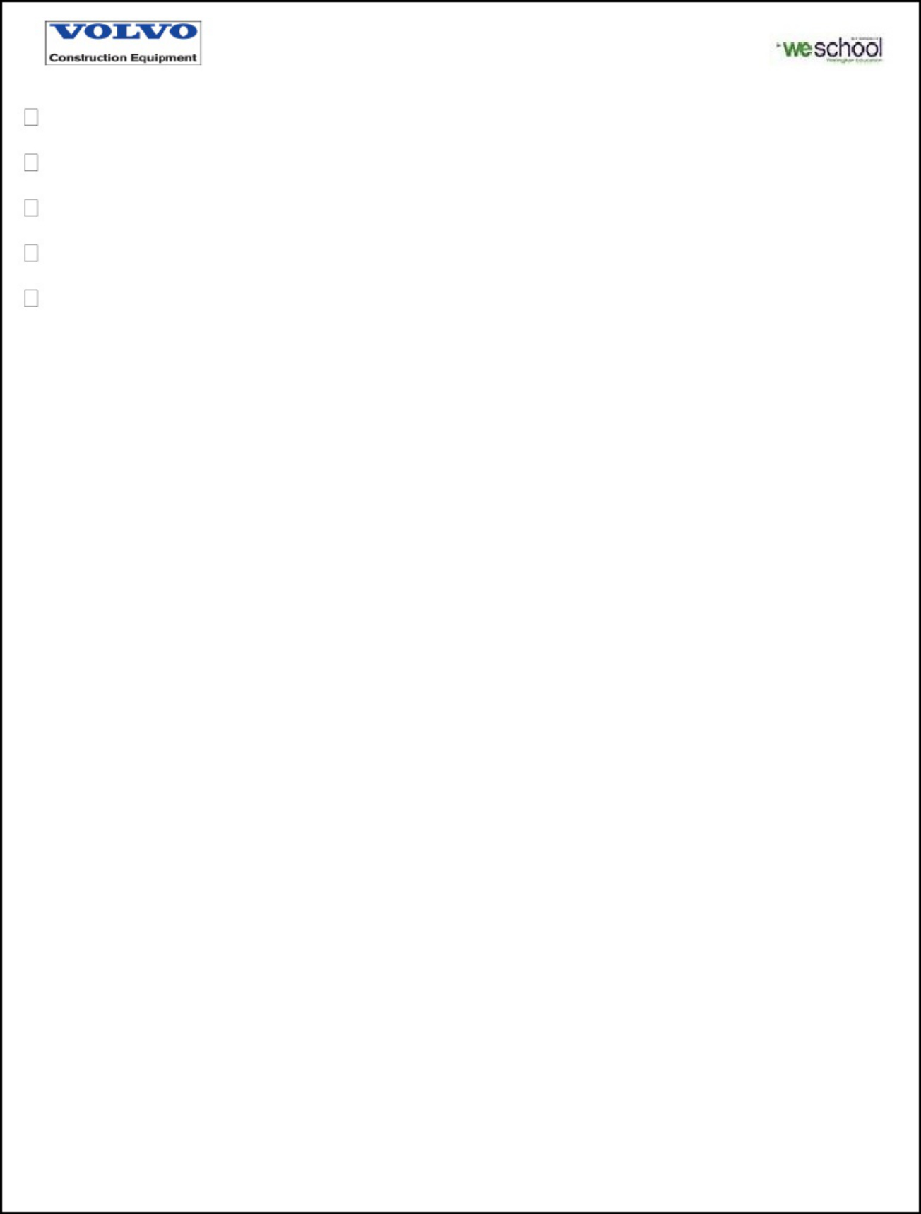 Sample 6 of Volvo CE Internship Project Report_ Resource Technical Manual [PDF]