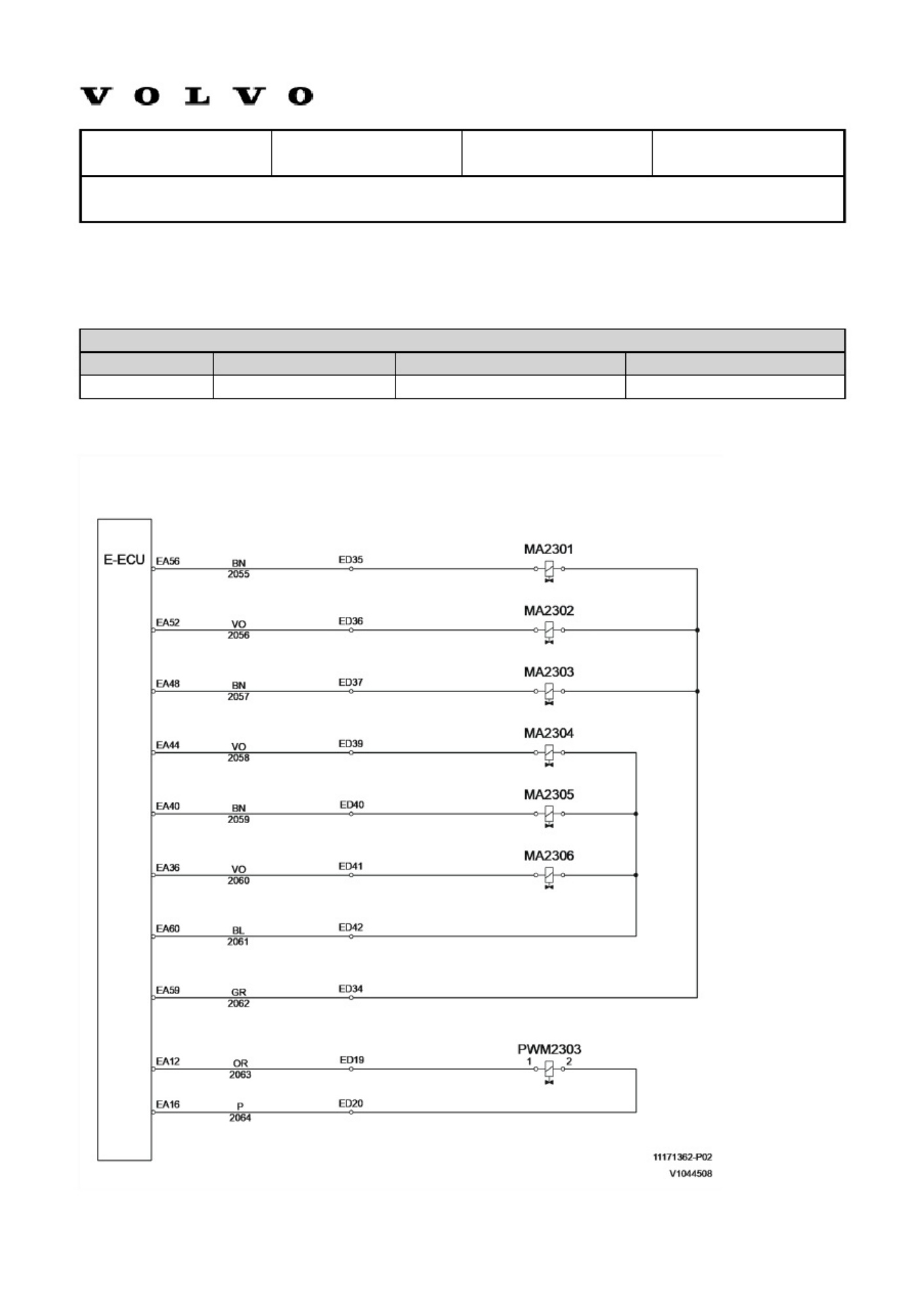 Sample 4 of Volvo CE L120F Wiring Diagrams Guide Complete Electrical Wiring Schematic & System Diagram [PDF]