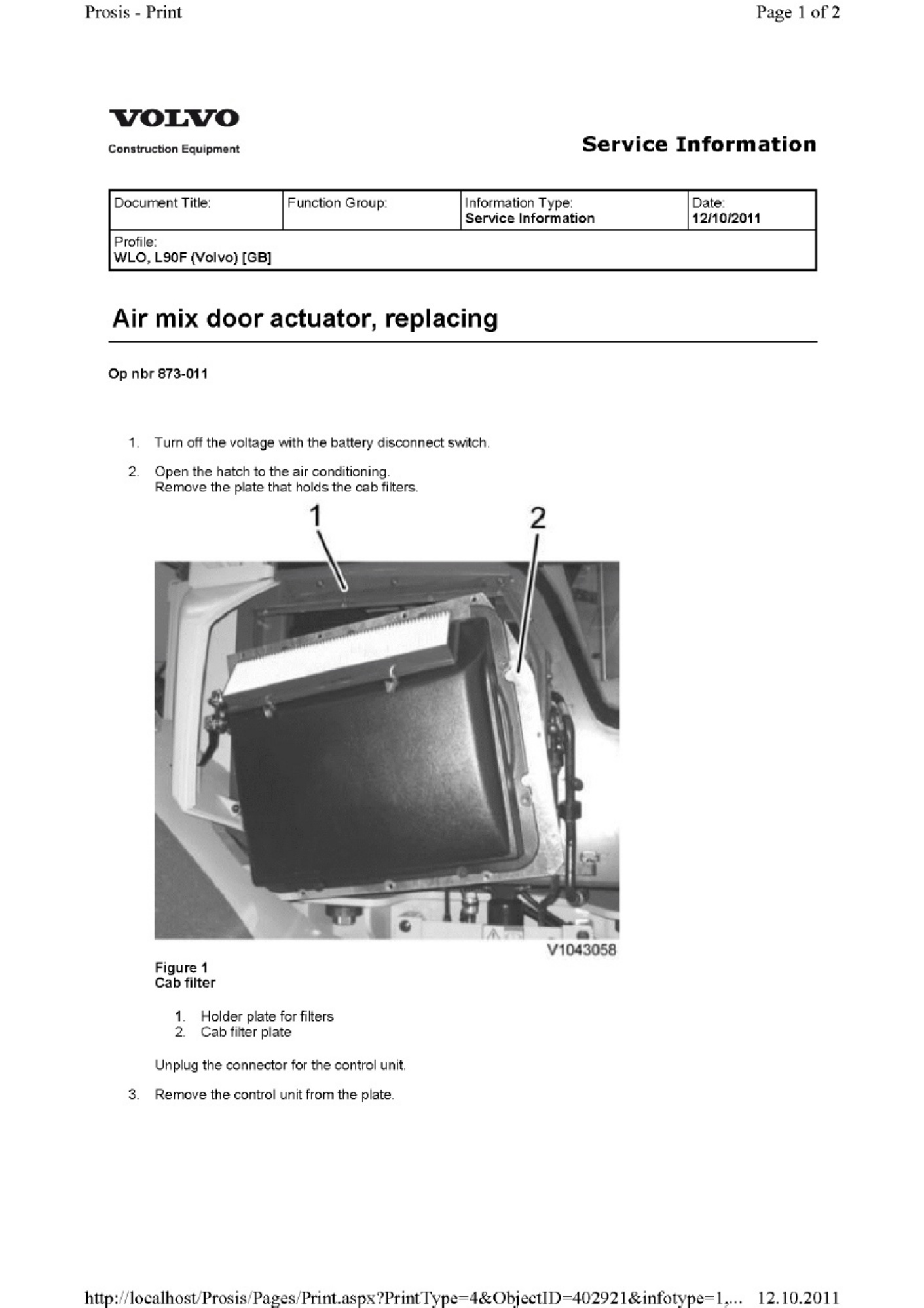 Sample 7 of Volvo CE L90F Workshop Service Manual [PDF]