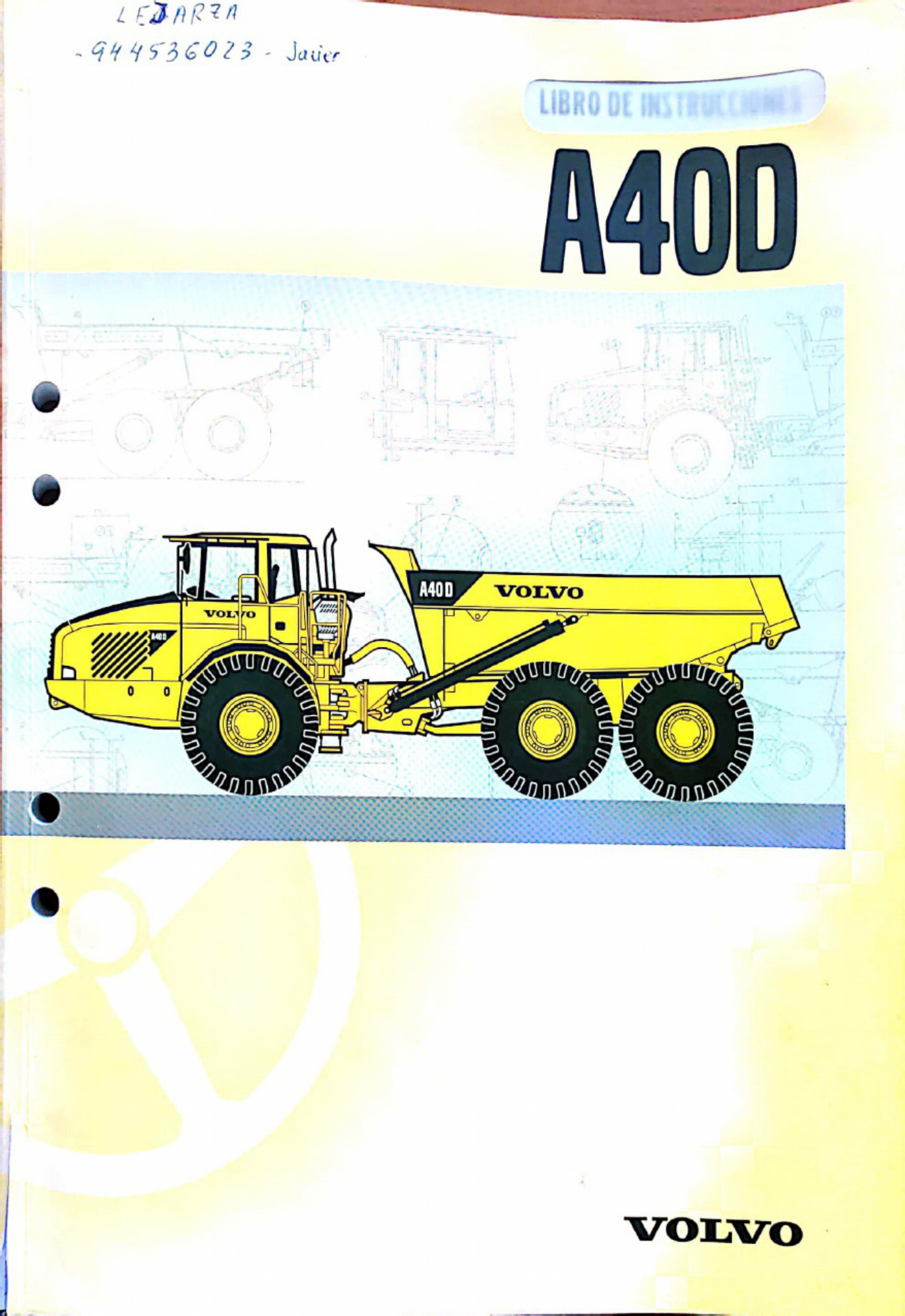Volvo CE Manual Del Operador Volvo A40D Technical Manual [PDF] cover