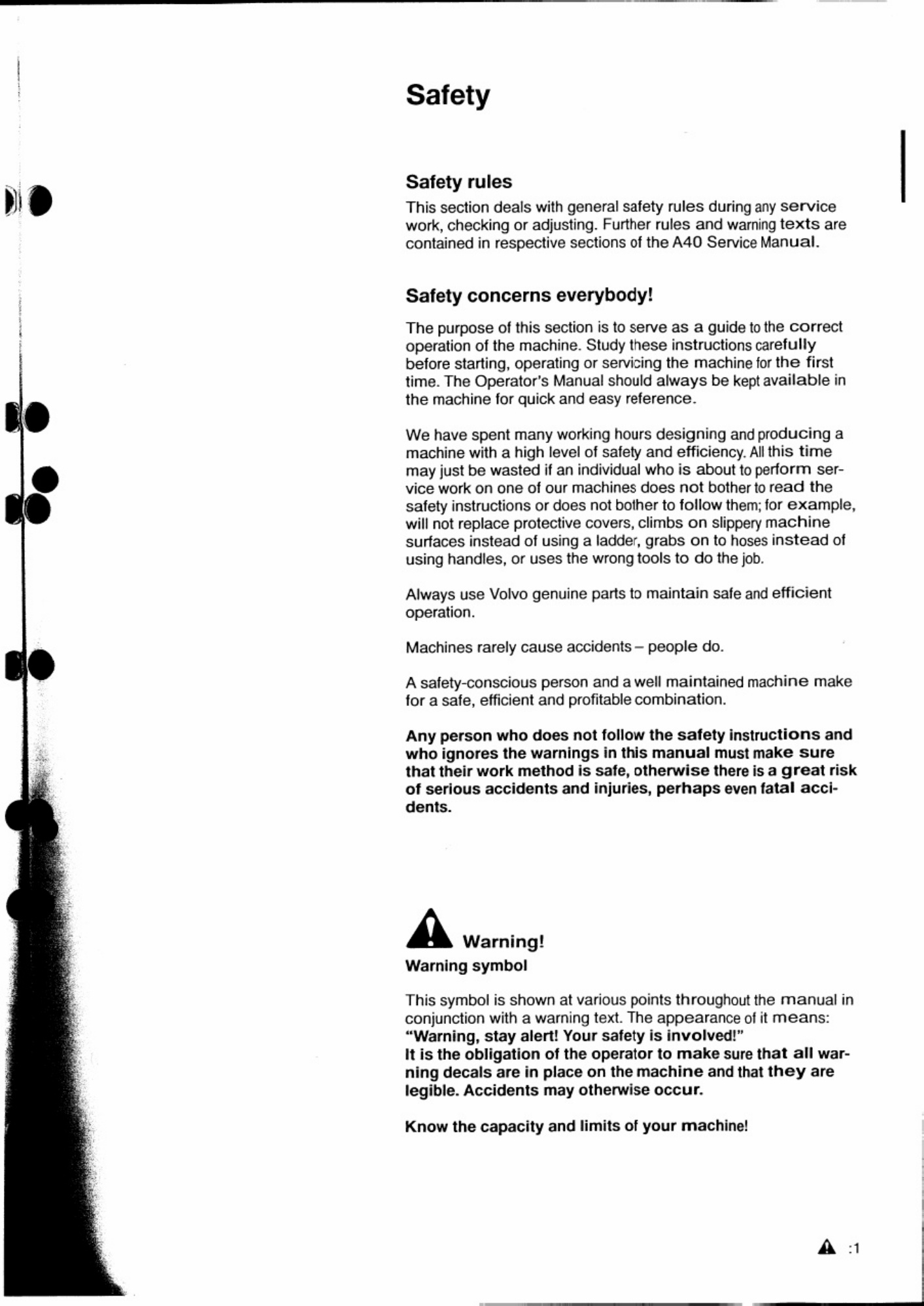 Sample 2 of Volvo CE Manual Volvo A40 Technical Manual [PDF]
