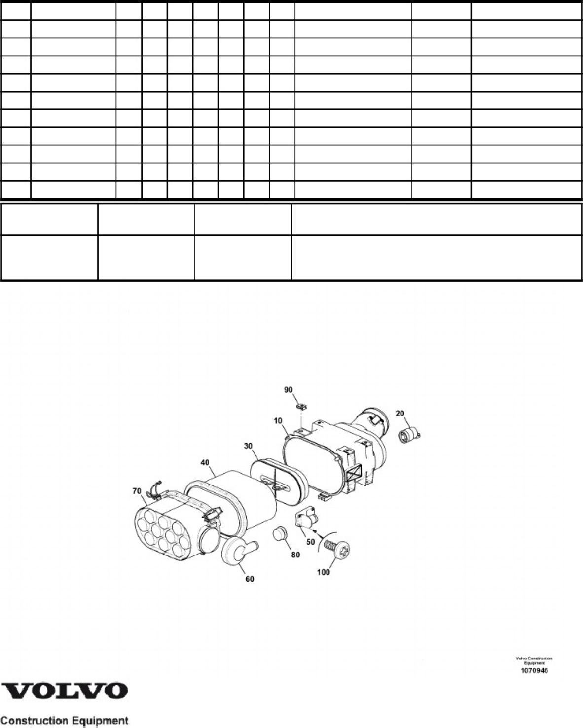 Sample 2 of Volvo CE MCT135C Skid Steer Loader Parts Catalog [PDF]
