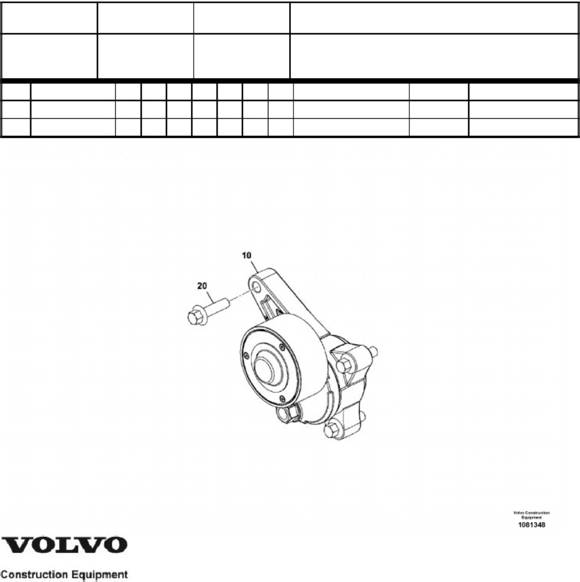 Sample 3 of Volvo CE MCT135C Skid Steer Loader Parts Catalog [PDF]