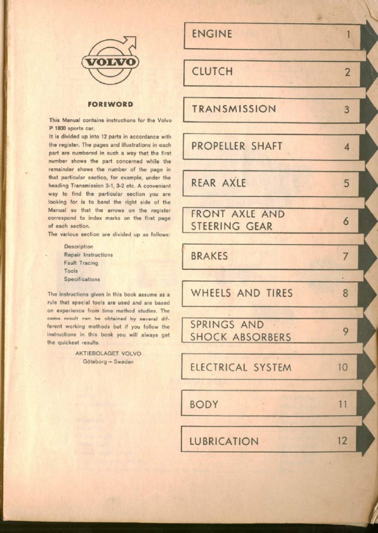 Sample 2 of Volvo CE P1800 Workshop Service Manual [PDF]