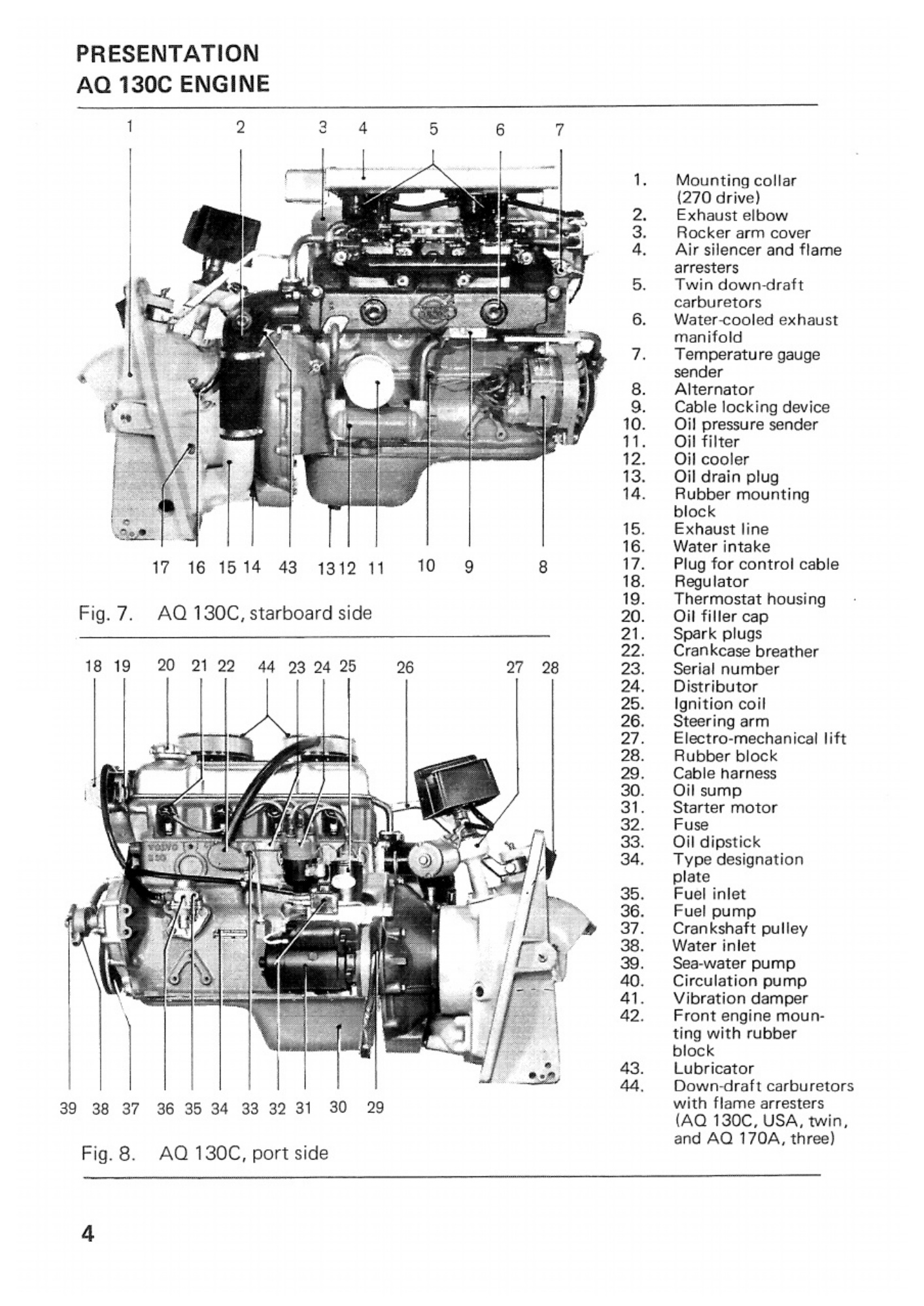 Sample 4 of Volvo CE Penta AQ130 Operator s Technical Manual [PDF]