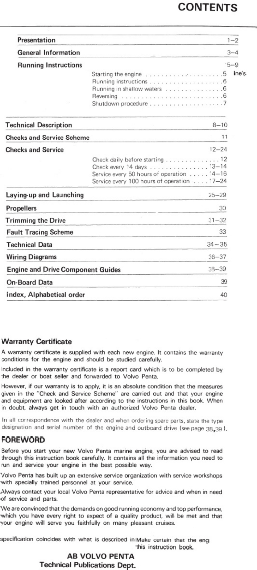 Sample 3 of Volvo CE Penta AQ 140_280 Instruction Technical Manual [PDF]