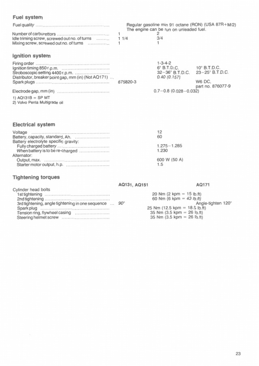 Sample 8 of Volvo CE Penta AQ Series Operator Technical Manual [PDF]