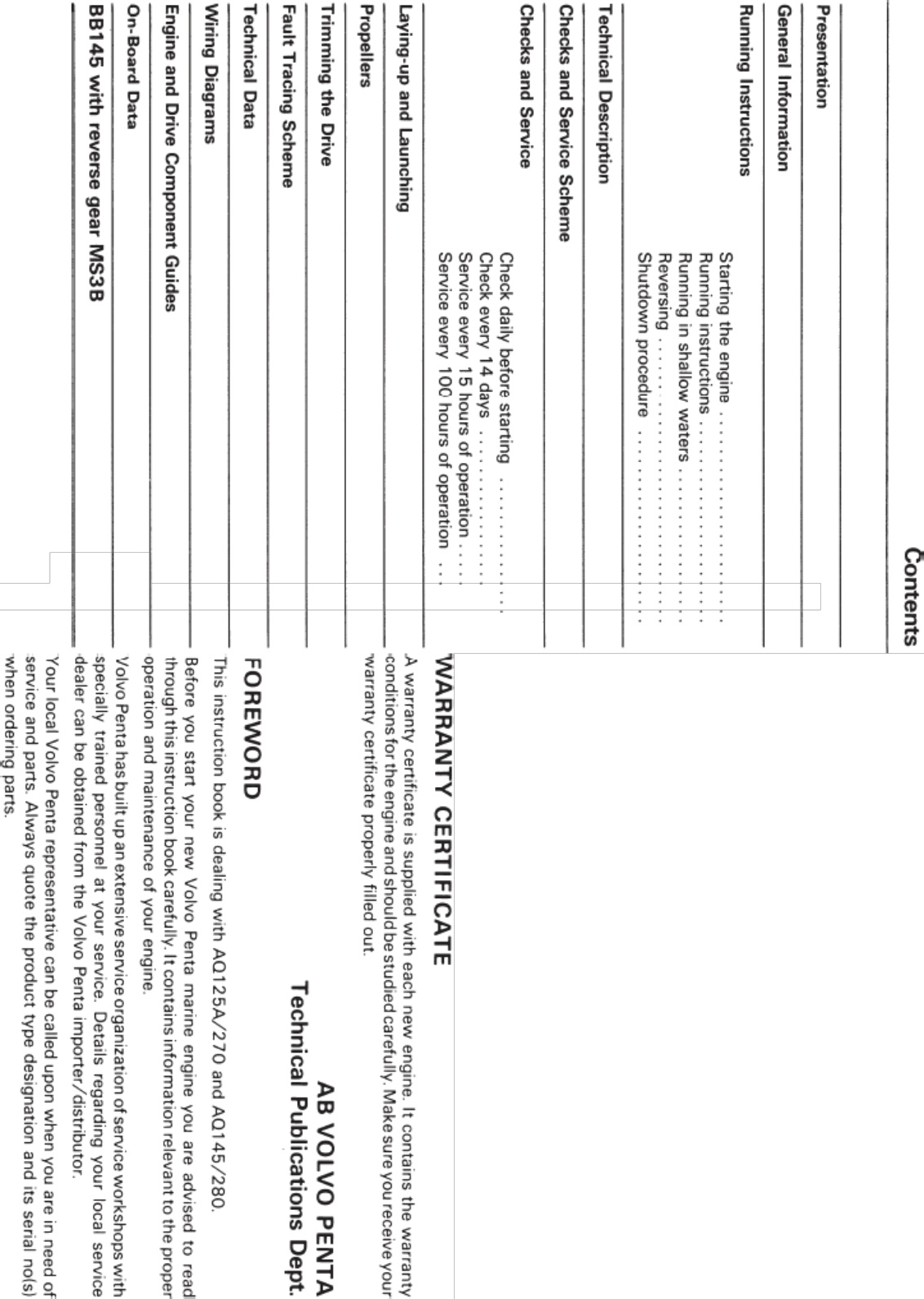 Sample 3 of Volvo CE Penta AQ Workshop Service Manual [PDF]