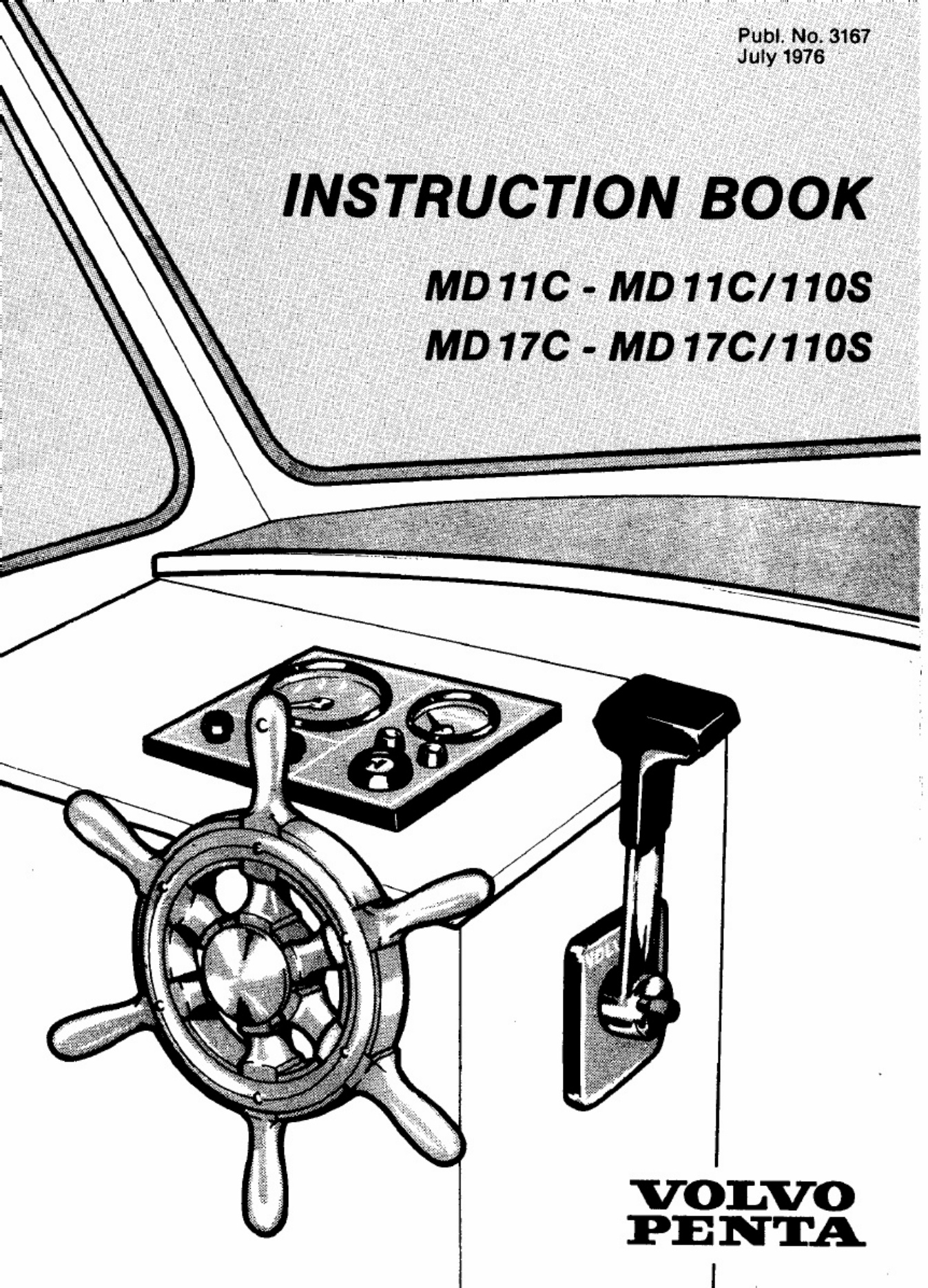 Volvo CE Penta MD11C Engine Technical Manual [PDF] cover