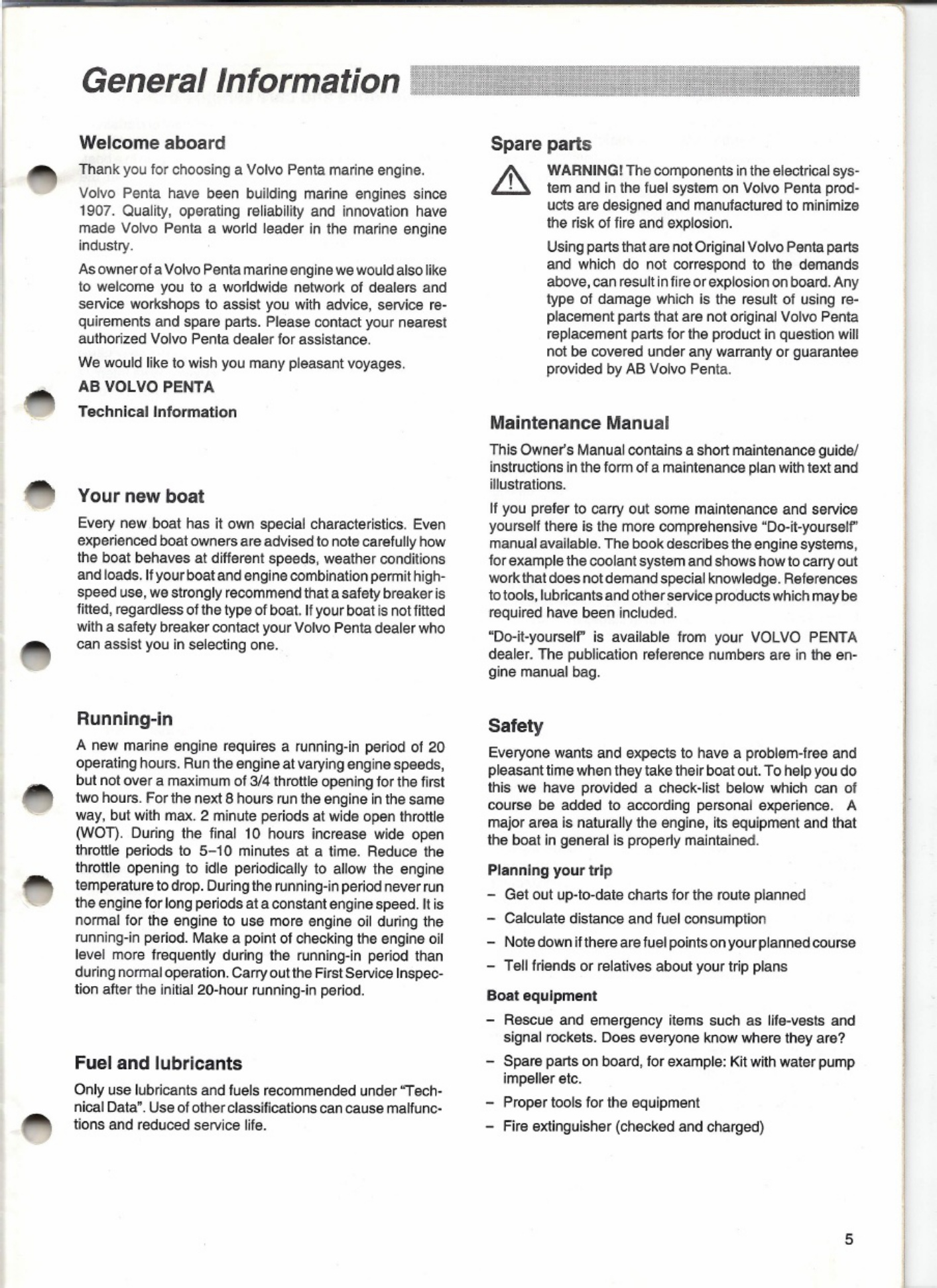 Sample 4 of Volvo CE Penta md2010 2040 Owners Technical Manual [PDF]