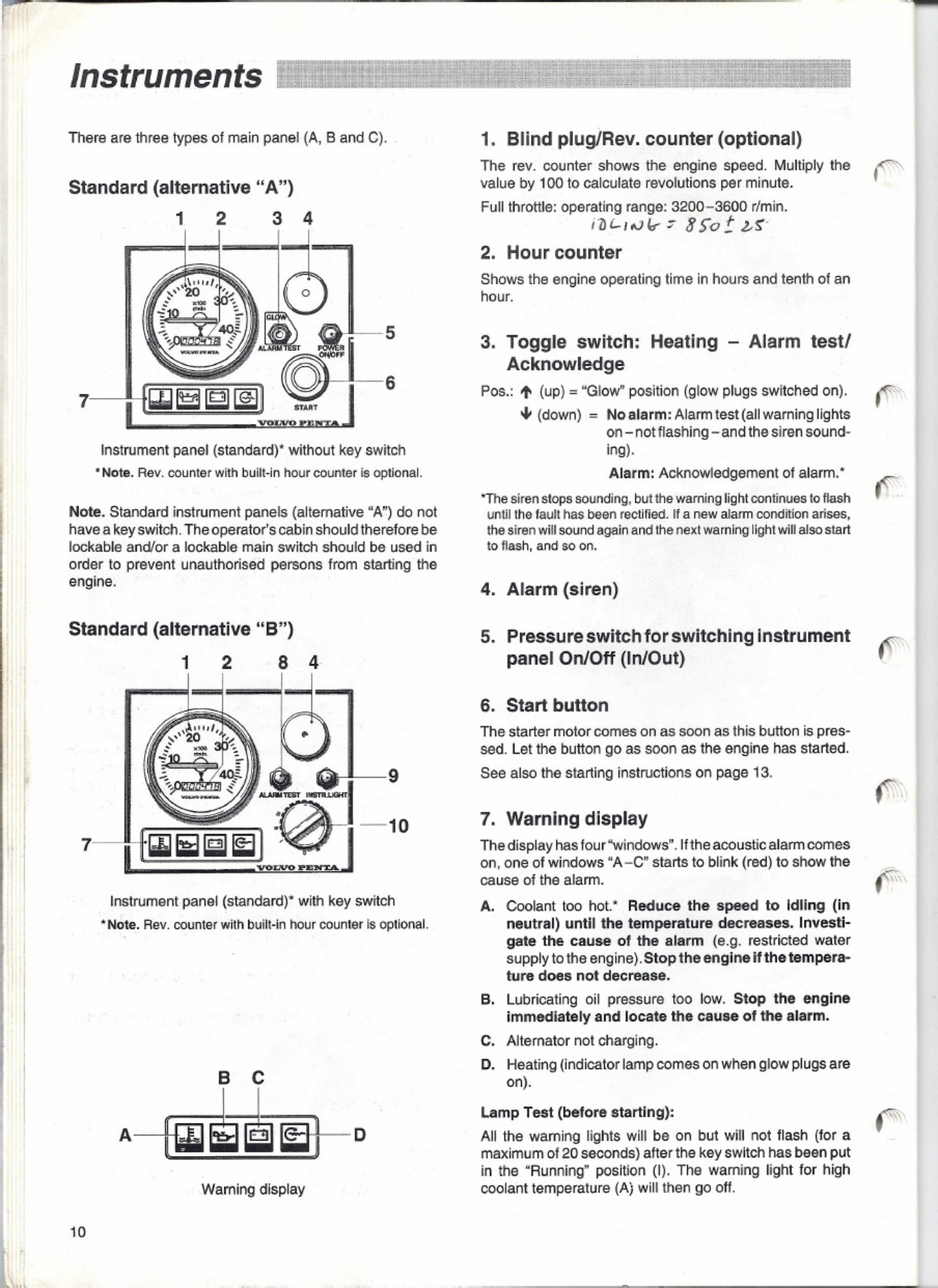 Sample 6 of Volvo CE Penta md2010 2040 Owners Technical Manual [PDF]