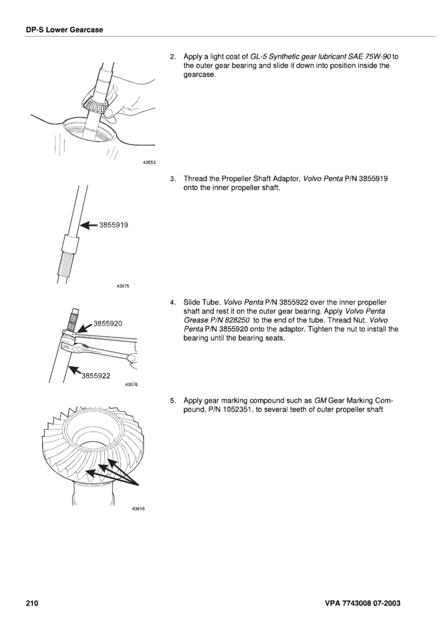 Sample 6 of Volvo CE Penta SX and DP-S SternDrive Workshop Service Manual [PDF]