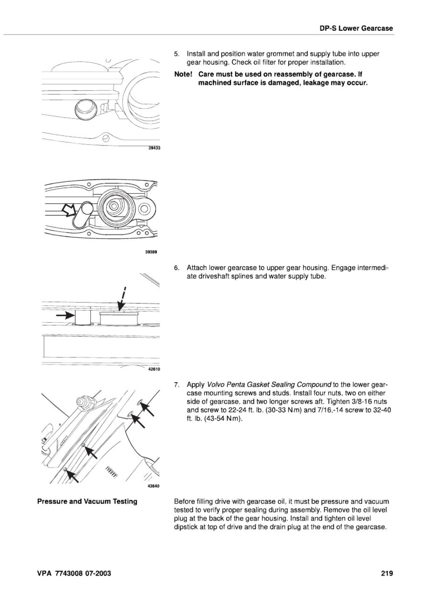 Sample 7 of Volvo CE Penta SX and DP-S SternDrive Workshop Service Manual [PDF]