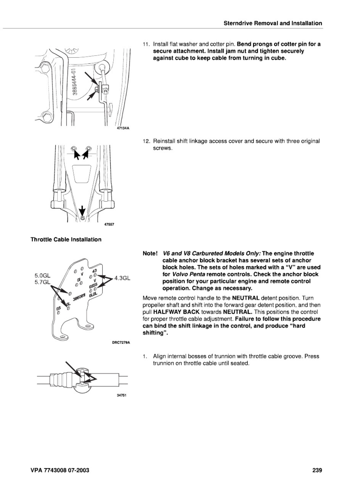 Sample 8 of Volvo CE Penta SX and DP-S SternDrive Workshop Service Manual [PDF]