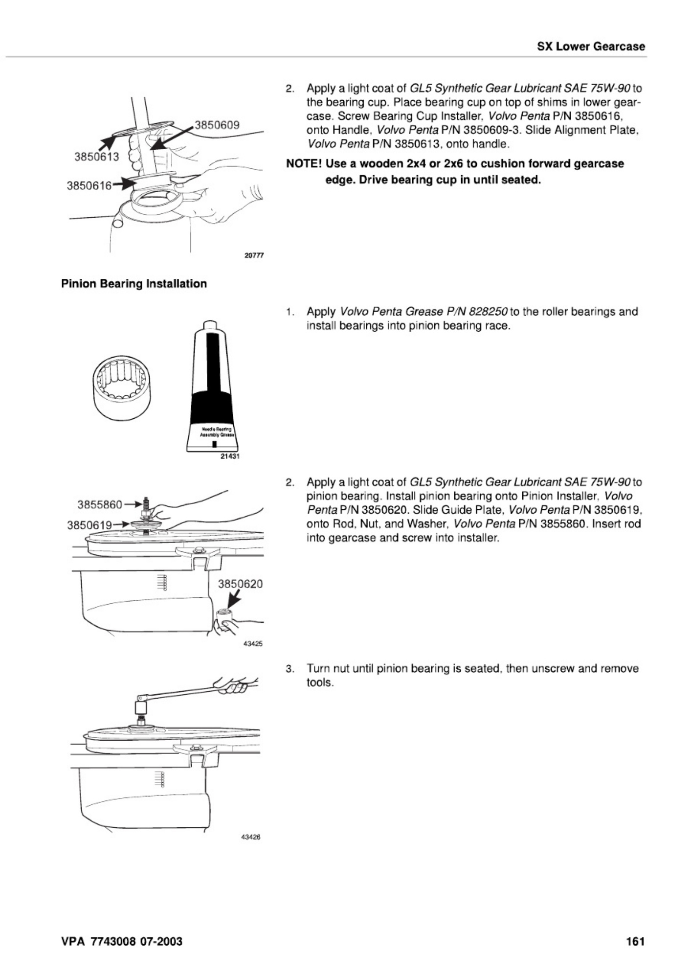 Sample 6 of Volvo CE Penta SX and DP-S SternDrive Workshop Service Manual [PDF]