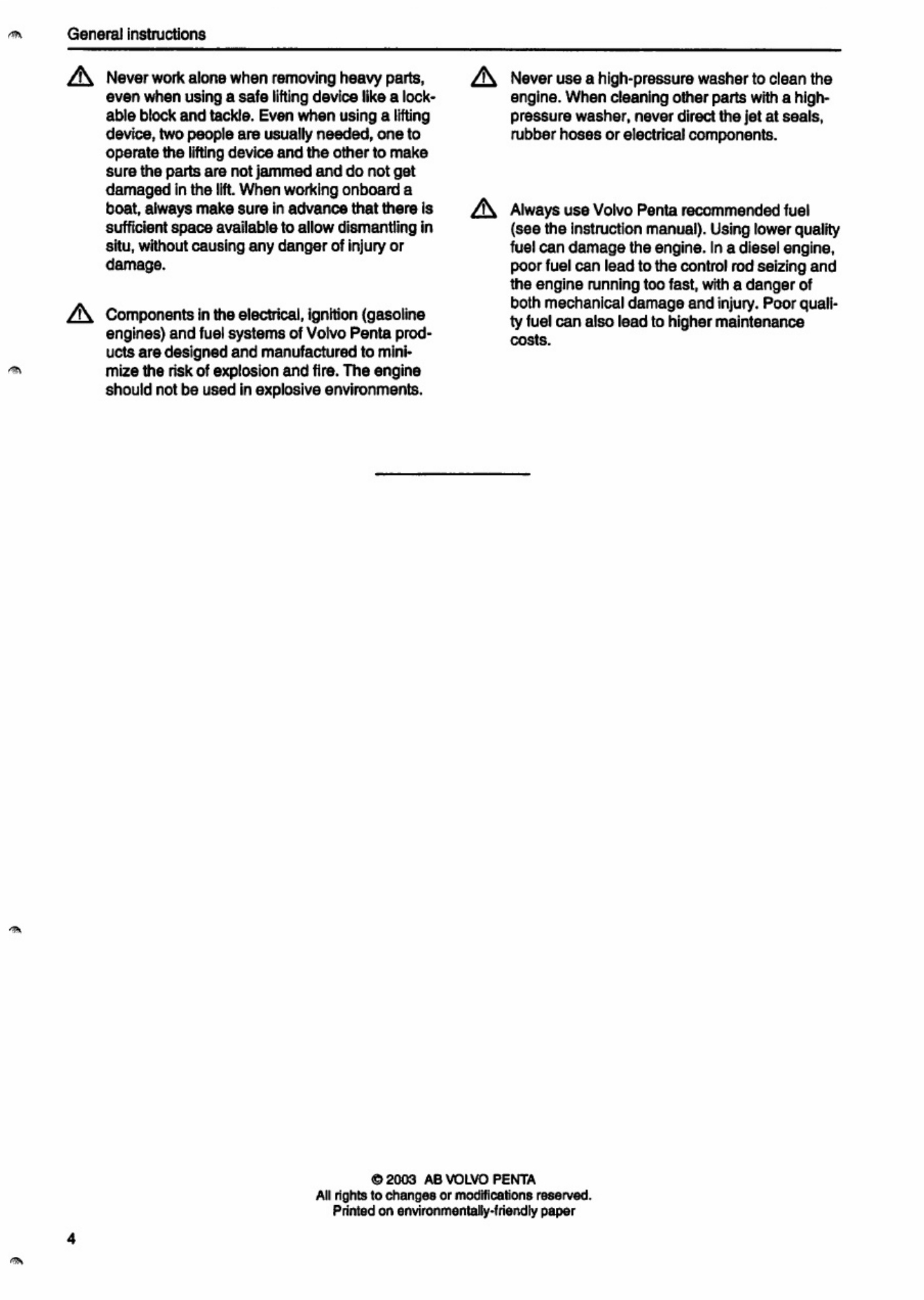 Sample 4 of Volvo CE Penta TAMD102 103 122 Technical Manual [PDF]