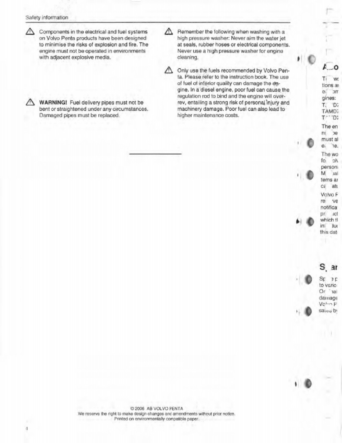 Sample 3 of Volvo CE Penta TAMD Workshop Service Manual [PDF]