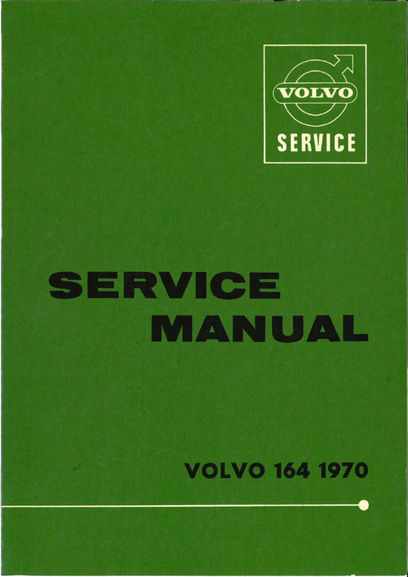 Volvo CE Service 164 1970 Technical Manual [PDF] cover