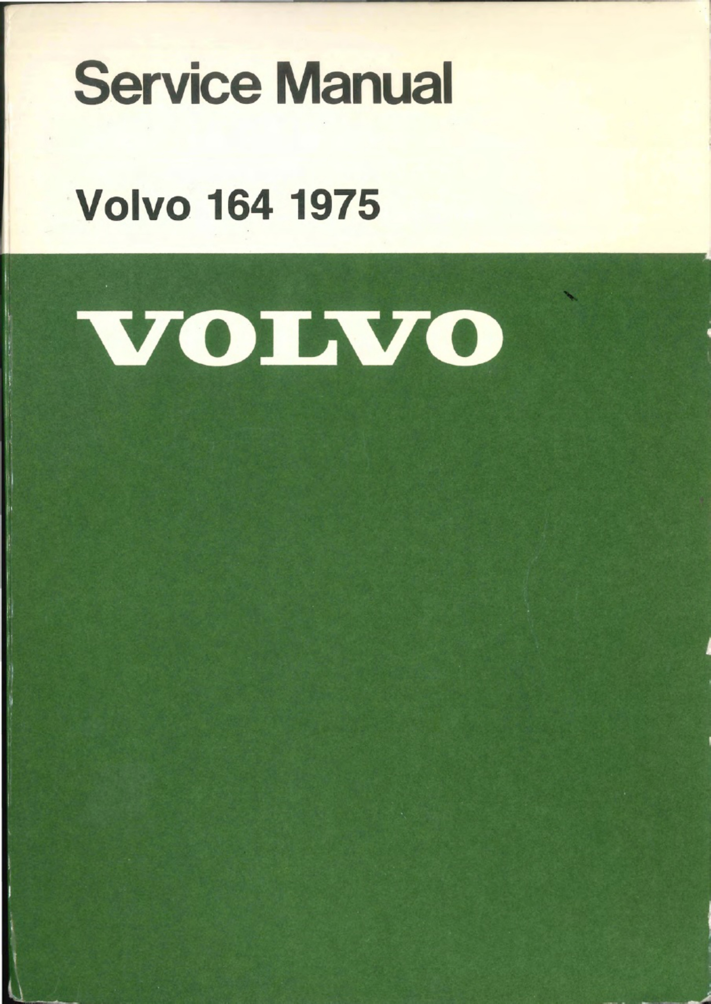Volvo CE Service 164 1975 Technical Manual [PDF] sample cover