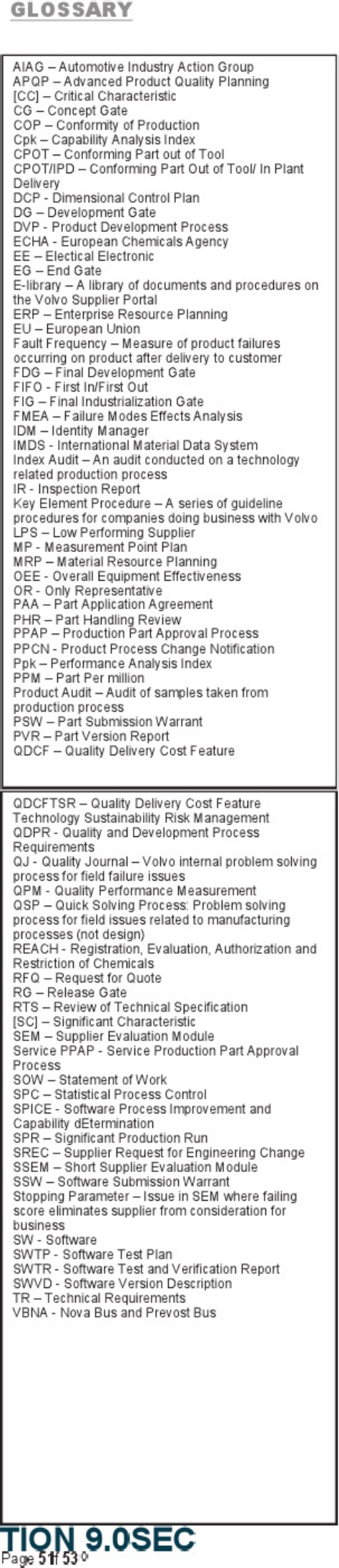 Sample 8 of Volvo CE Supplier Quality Assurance Technical Manual [PDF]