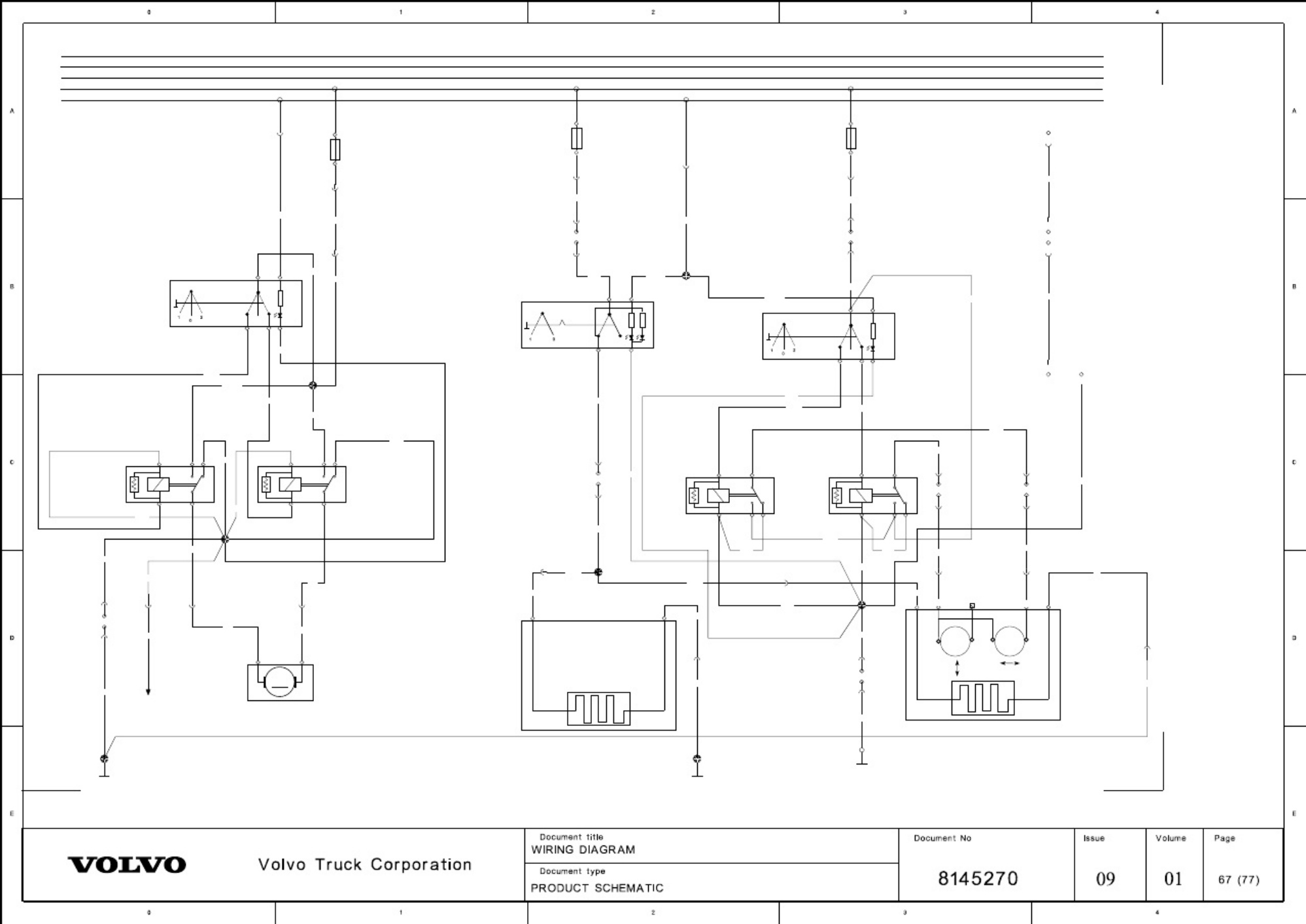 Sample 7 of Volvo CE Truck Wiring Diagram 12V Complete Electrical Wiring Schematic & System Diagram [PDF]