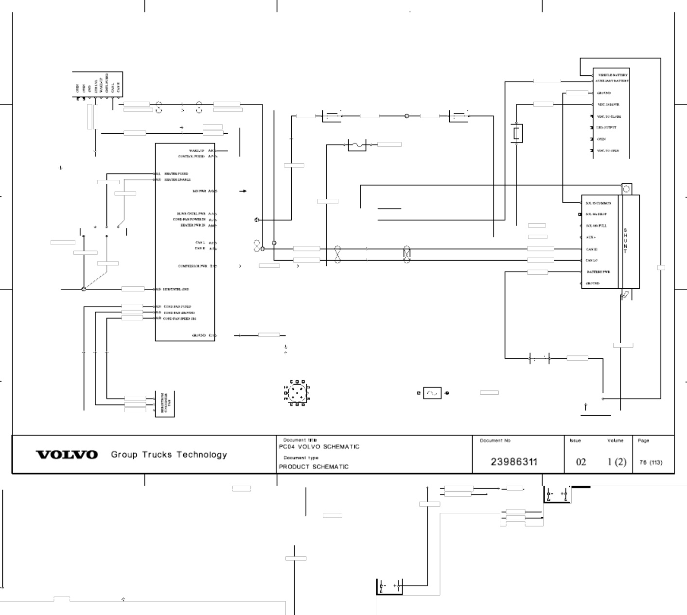 Sample 6 of Volvo CE Truck Wiring Diagrams Index Complete Electrical Wiring Schematic & System Diagram [PDF]
