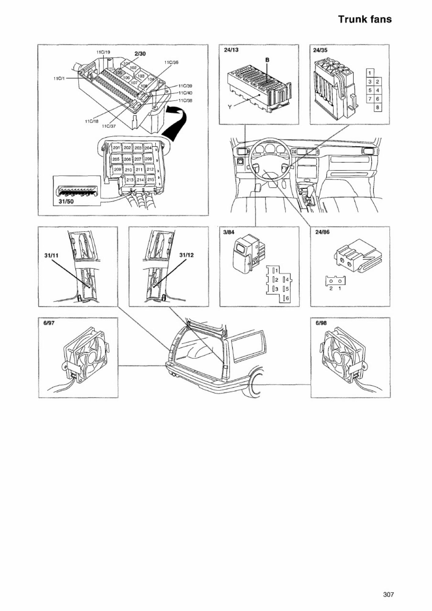 Sample 8 of Volvo CE V70 Wiring and Fuse Diagrams Complete Electrical Wiring Schematic & System Diagram [PDF]