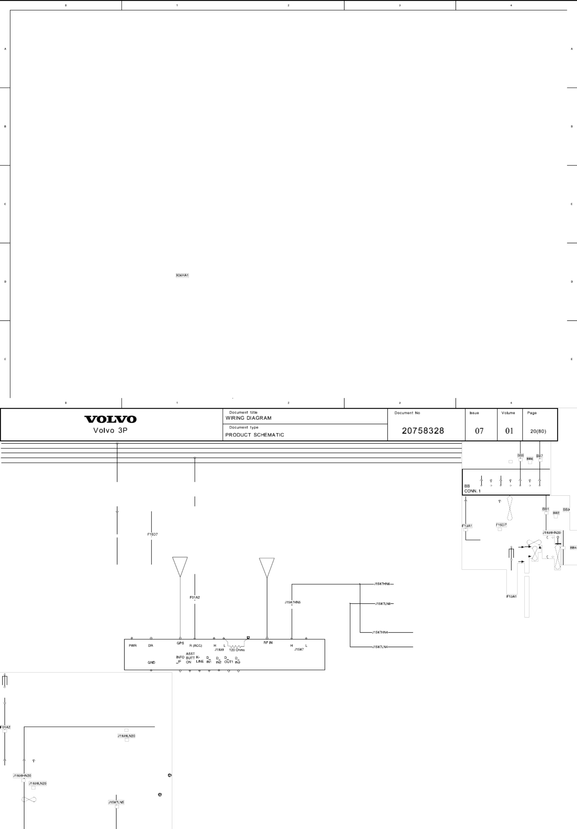 Sample 4 of Volvo CE VHD Wiring Diagram Schematics Complete Electrical Wiring Schematic & System Diagram [PDF]